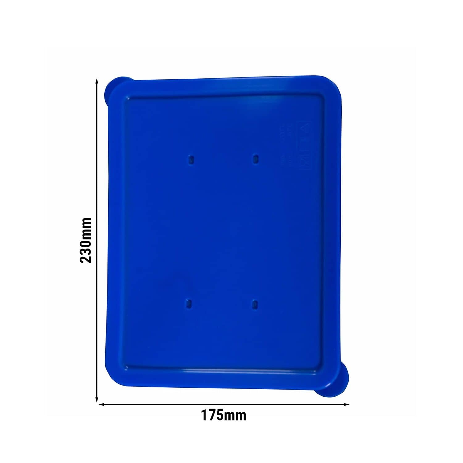 (40 bucăți) THERMO FUTURE BOX | Capac din silicon pentru tăvi dreptunghiulare - Rectangular - Albastru — 3