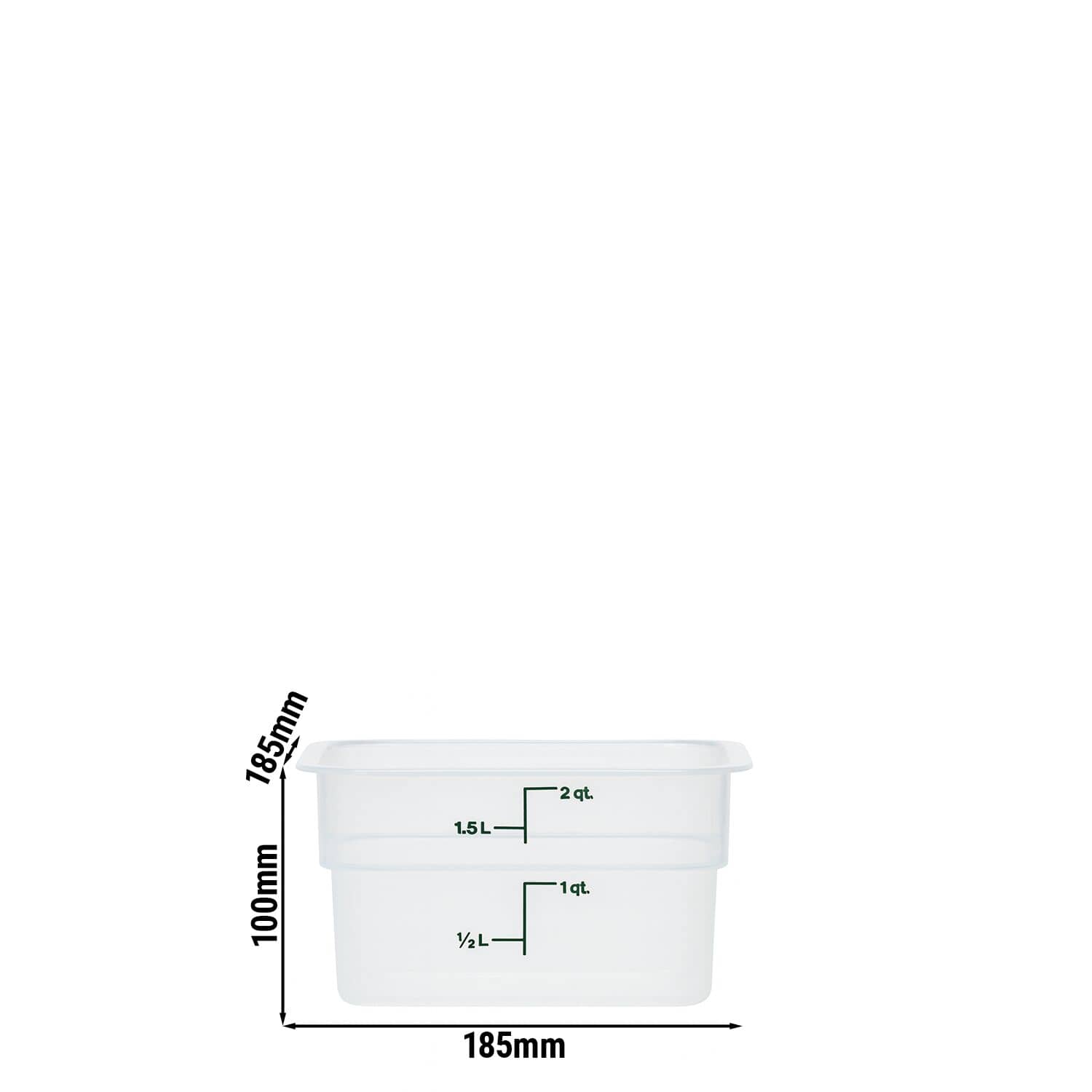 (6 bucăți) CAMBRO | CAMSQUARES® - Recipient - 1.9 litri - Transparent — 3