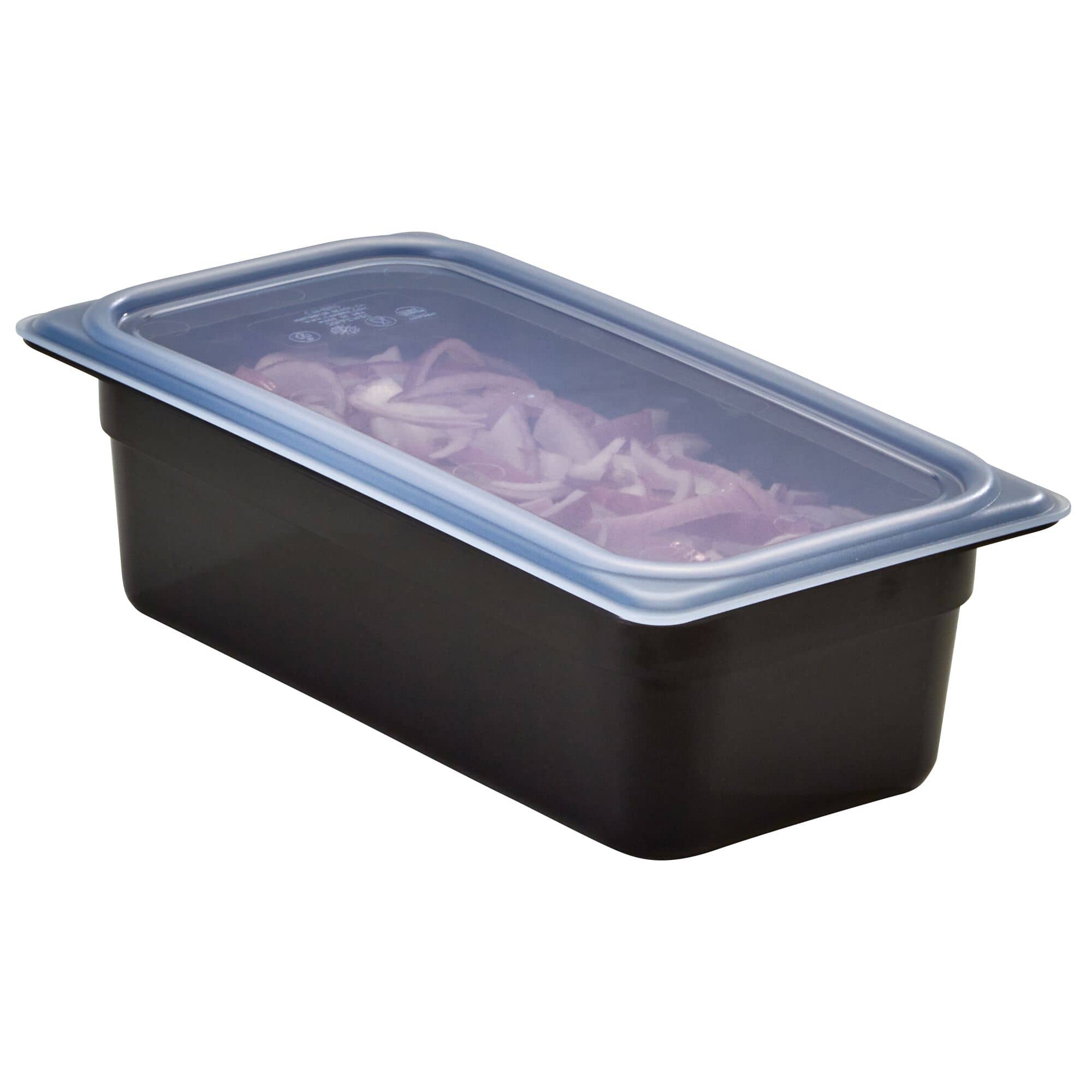 (6 bucăți) CAMBRO | Camwear® capac GN din polipropilenă 1/3 - etanș - lăptos — 12