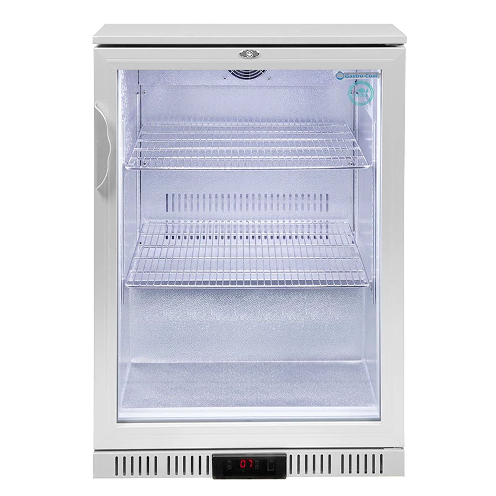 GASTRO-COOL | Frigider bar - 600mm - 128 litri - cu 1 ușă din sticlă - argintiu — 6