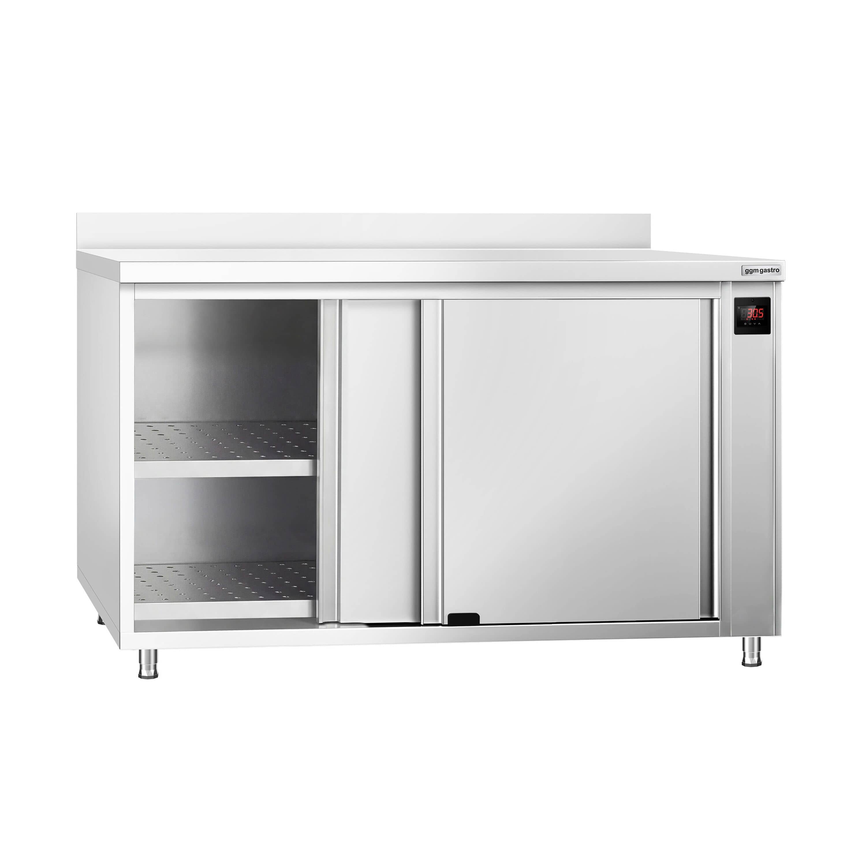 Dulap cald pentru menținerea alimentelor PREMIUM - 1,5 kW - cu uși glisante din sticlă - 1400x700x970 mm — 2