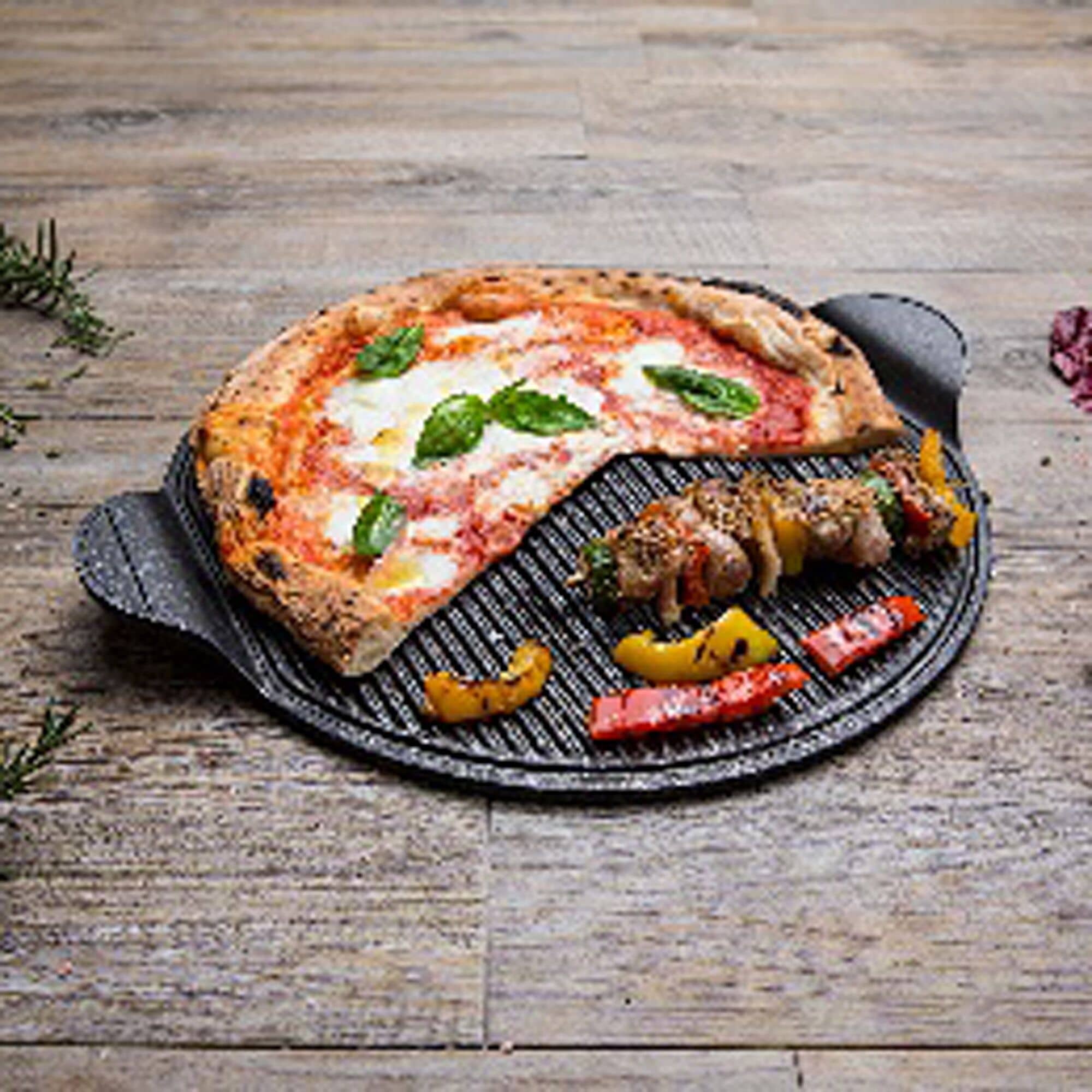 Placă de gătit pentru pizza - 400 x 340 mm — 4