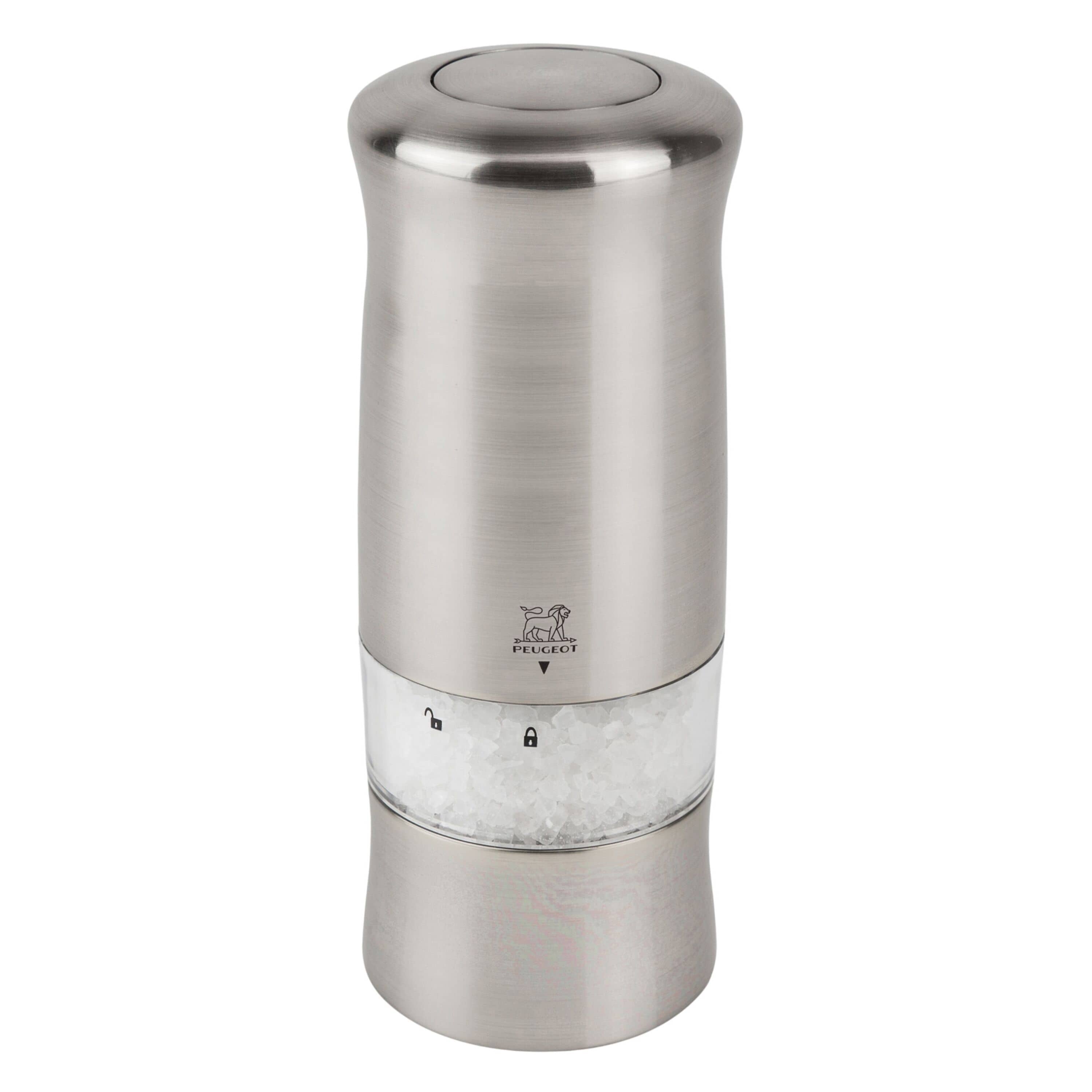 (6 bucăți) PEUGEOT | ZELI - Râșniță de sare - electrică - plastic - înălțime: 140 mm — 4