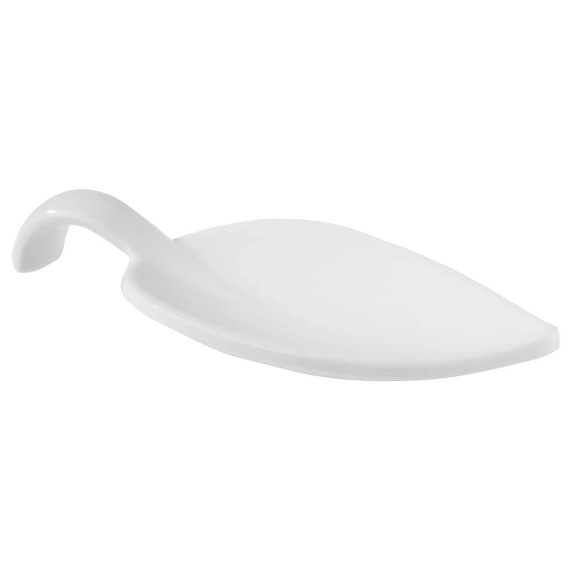 (50 buc) Linguri finger food LEAF - melamină - 50 piese - alb - 100 mm — 2