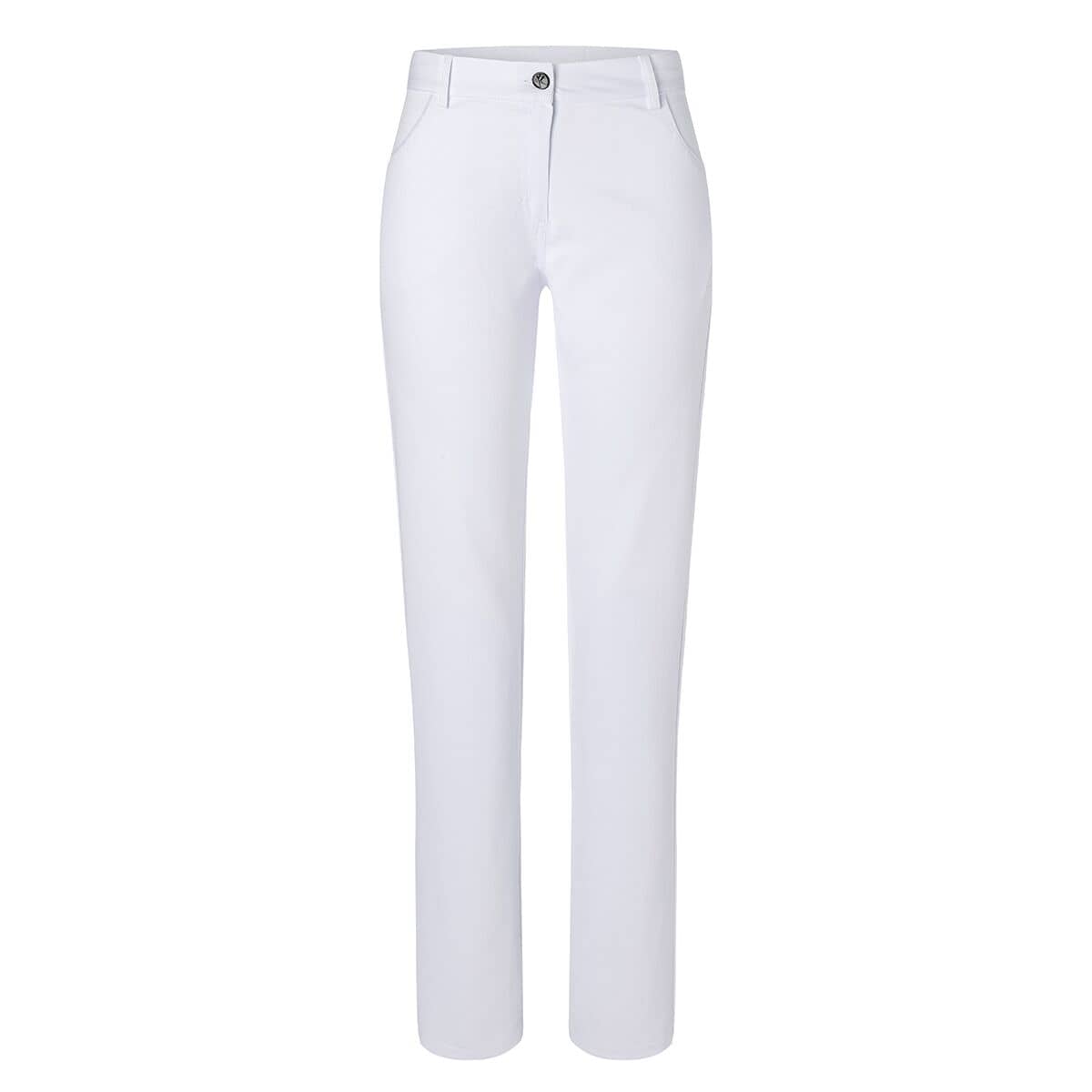 Karlowsky Tina - pantaloni de damă - culoarea albă - mărime: 34 — 2