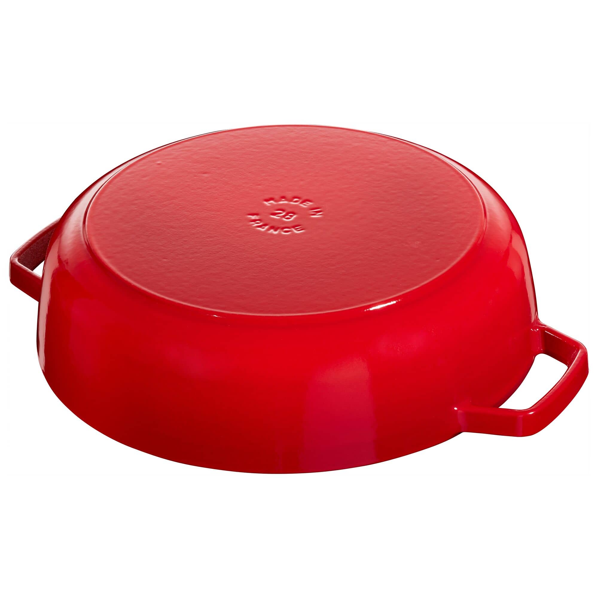 PRAF | BRAISERS - Prăjitor cu structură de picătură Chistera - 240 mm - Fontă - Roșu cireș — 5