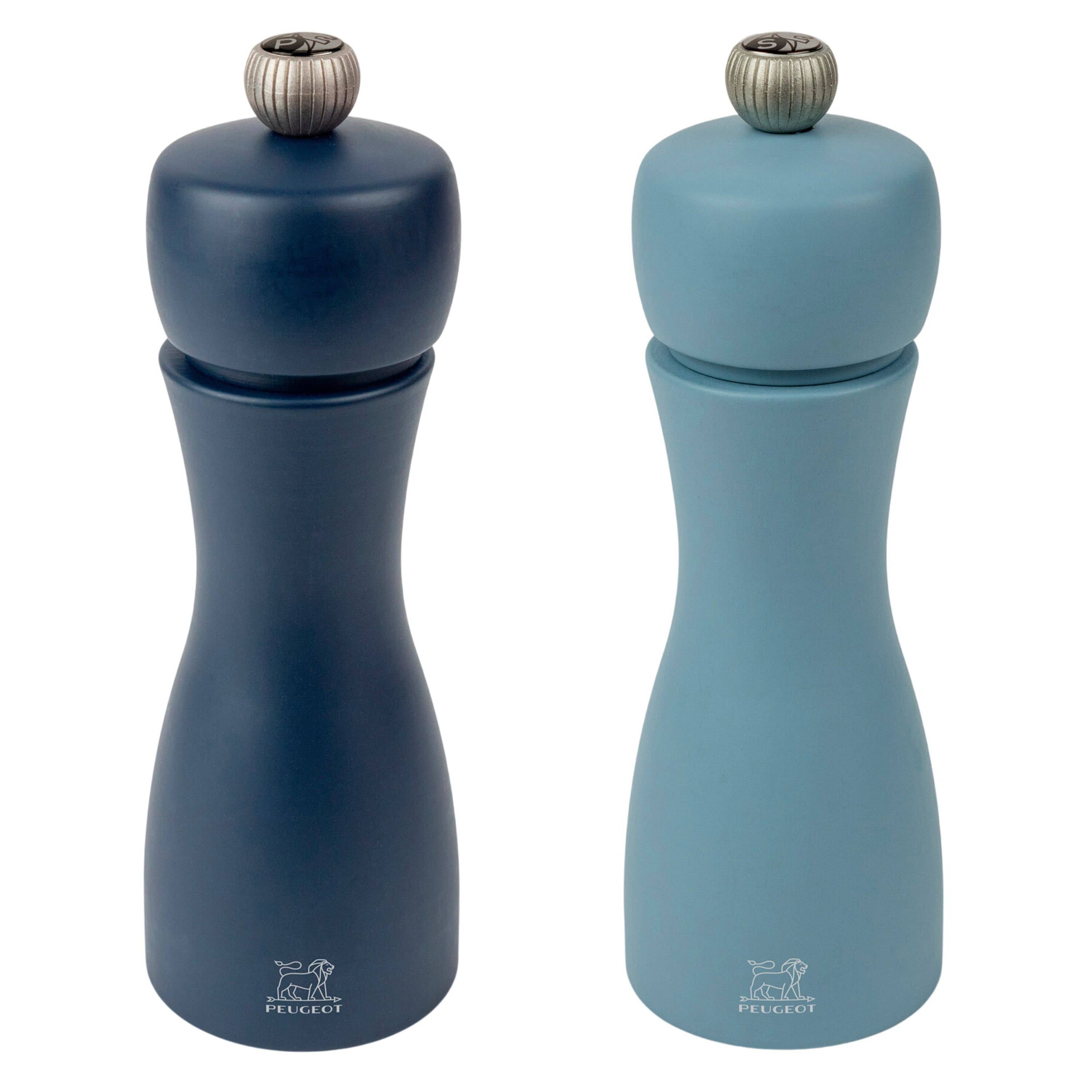 (6 bucăți) PEUGEOT | TAHITI LUFT - Râșniță pentru sare și piper - Lemn - Albastru - Înălțime: 150 mm — 4