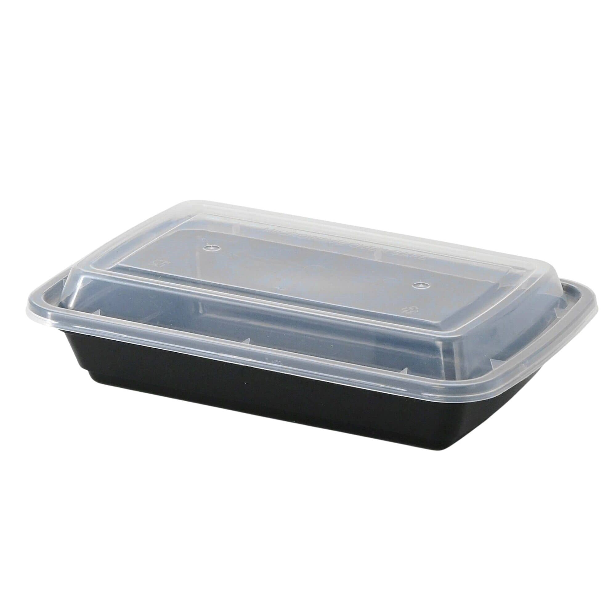(300 buc) Caserolă meniu reutilizabilă - 450 ml - Dreptunghiulară - Negru — 7