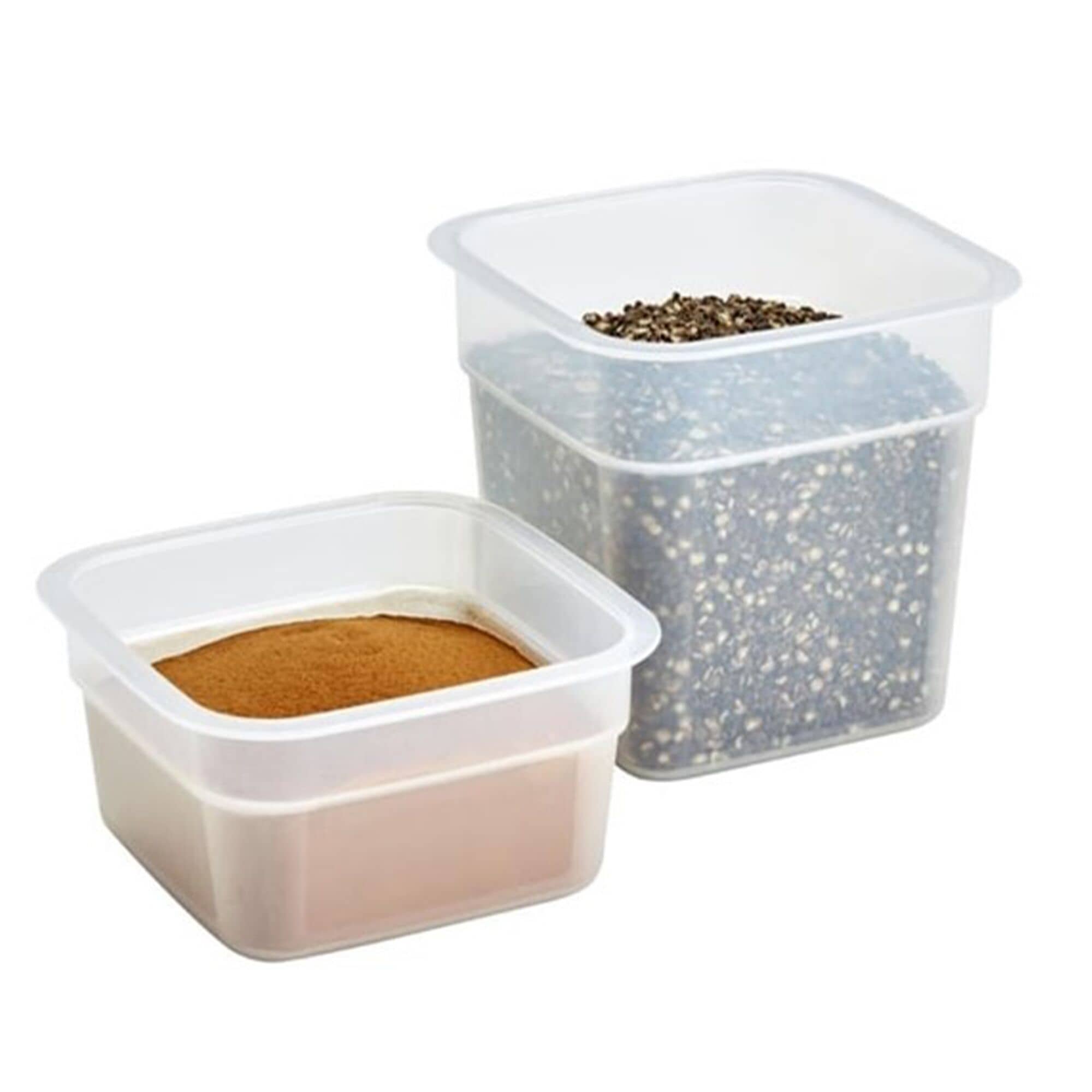 CAMBRO | CAMSQUARES® - Set de recipiente FreshPro - 8 bucăți - 2x 0.95 litri & 2x 0.47 litri - Transparent — 4