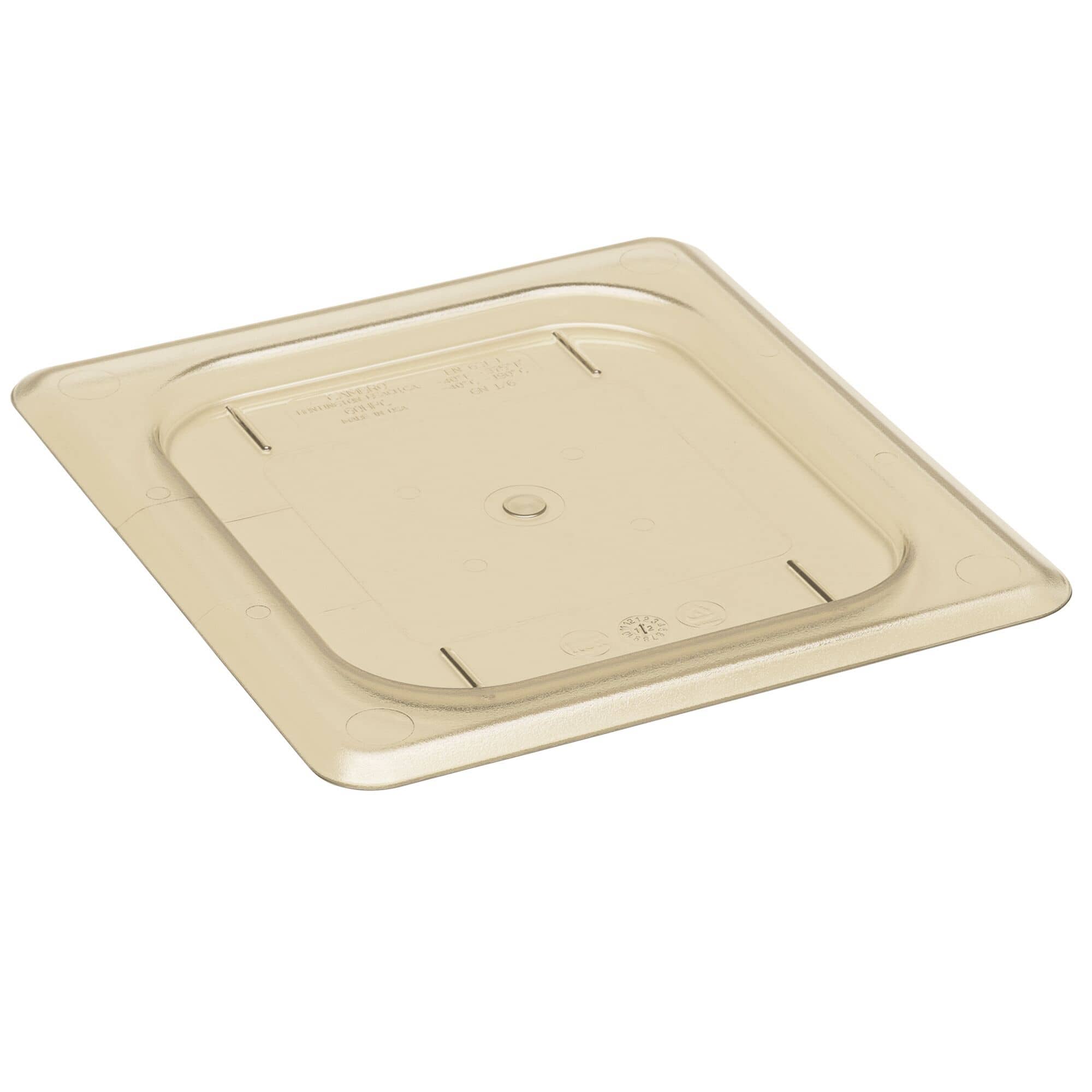 (6 bucăți) CAMBRO | H-PAN™ Capace plate GN rezistente la căldură 1/6 - chihlimbar — 4