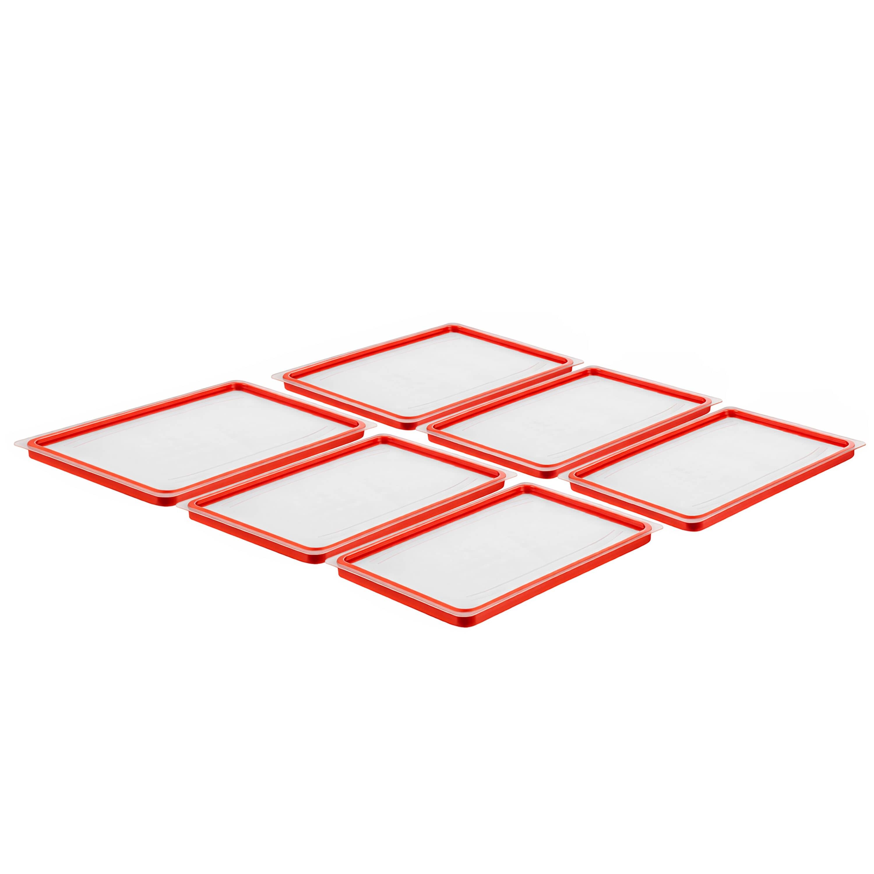 (6 bucăți) Capace GN din policarbonat 1/2 – etanșe – 325 x 265 mm — 2