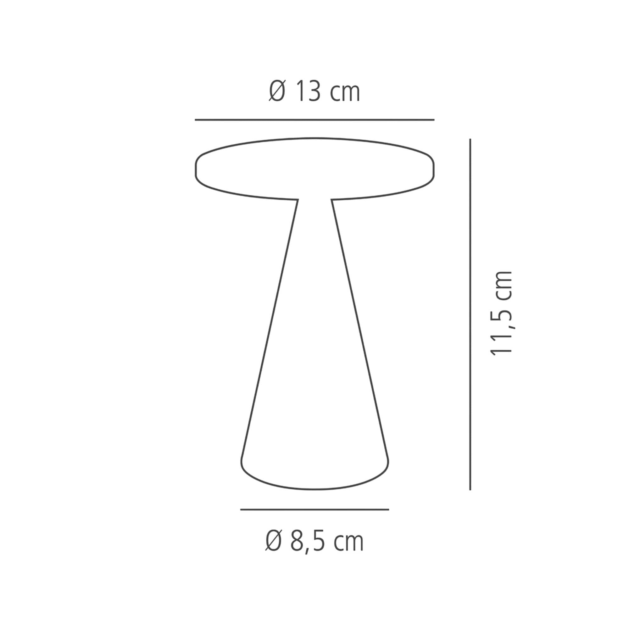 Lampă de masă - CONE MINI - Ø 130 mm - Whisper White — 3