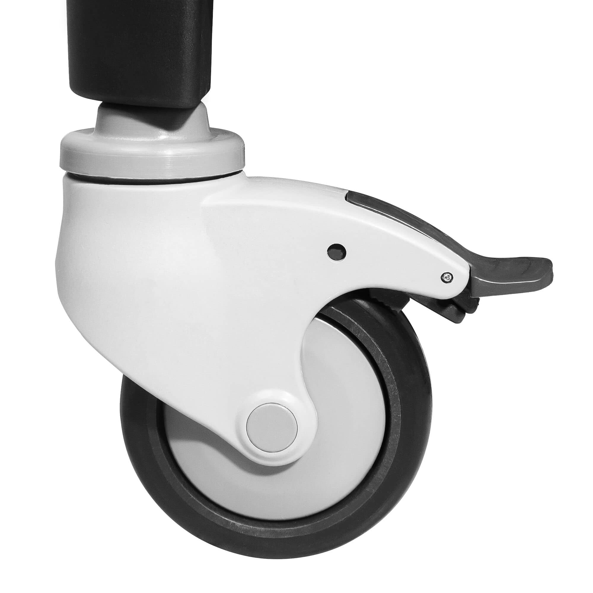 Raft din plastic alimentar - Modul de bază - 800x500x(H)1600 mm - Adâncime: 500 mm - cu 5 polițe - pe roți - Capacitate: 50 kg/poliță (250 kg total) — 7