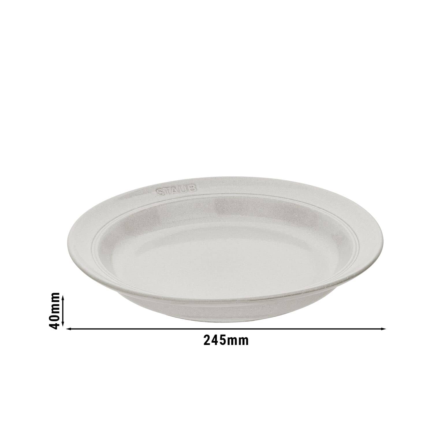 STAUB | DINING LINE - Farfurie - adâncă - Ø 240mm - Ceramică - Trufă albă — 3