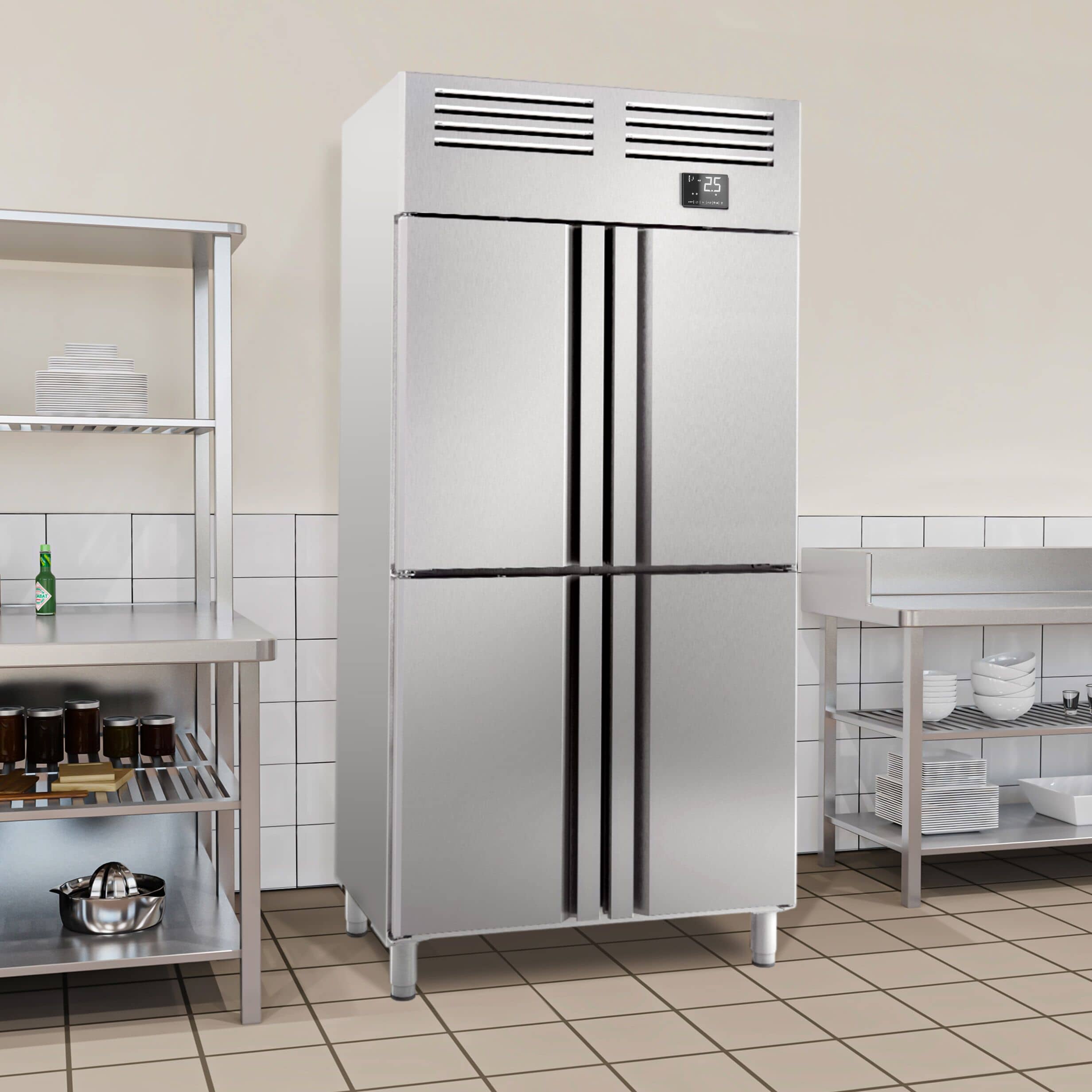 Dulap frigorific profesional din inox PREMIUM PLUS - GN 1/1 - 745 l - -2/+8 °C - cu 4 jumătăți de ușă — 11