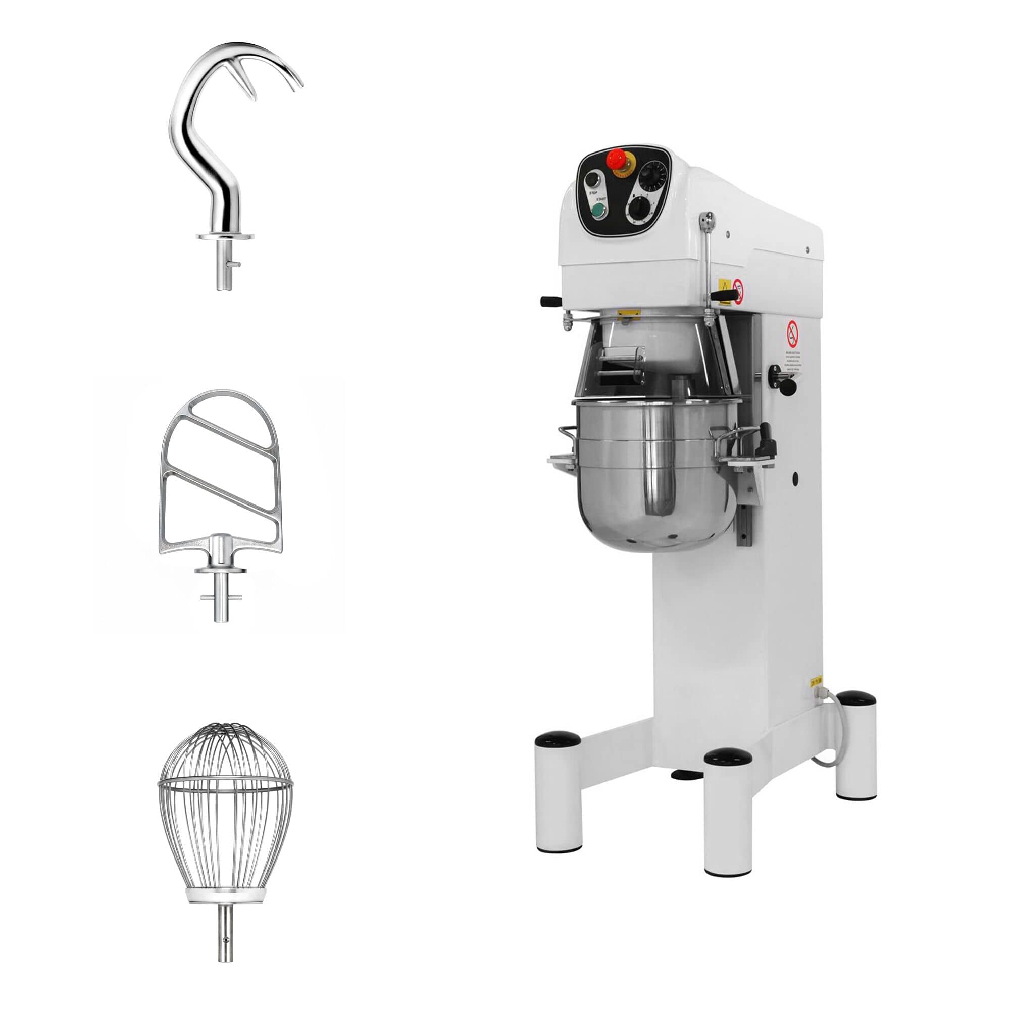 Mixer planetar – 20 litri – 800 W – incl. 3 accesorii de amestecare — 2