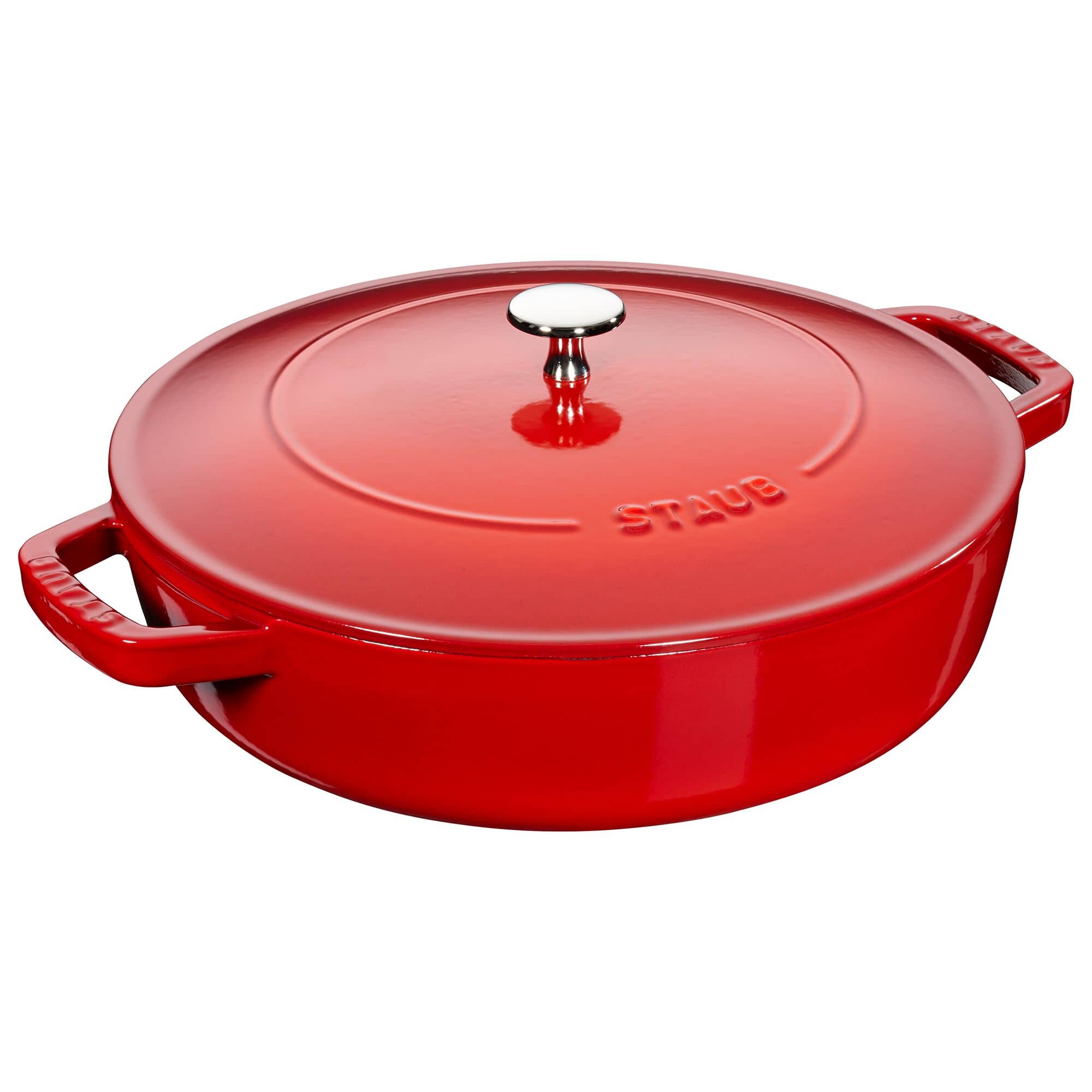 PRAF | BRAISERS - Prăjitor cu structură de picătură Chistera - 240 mm - Fontă - Roșu cireș — 3