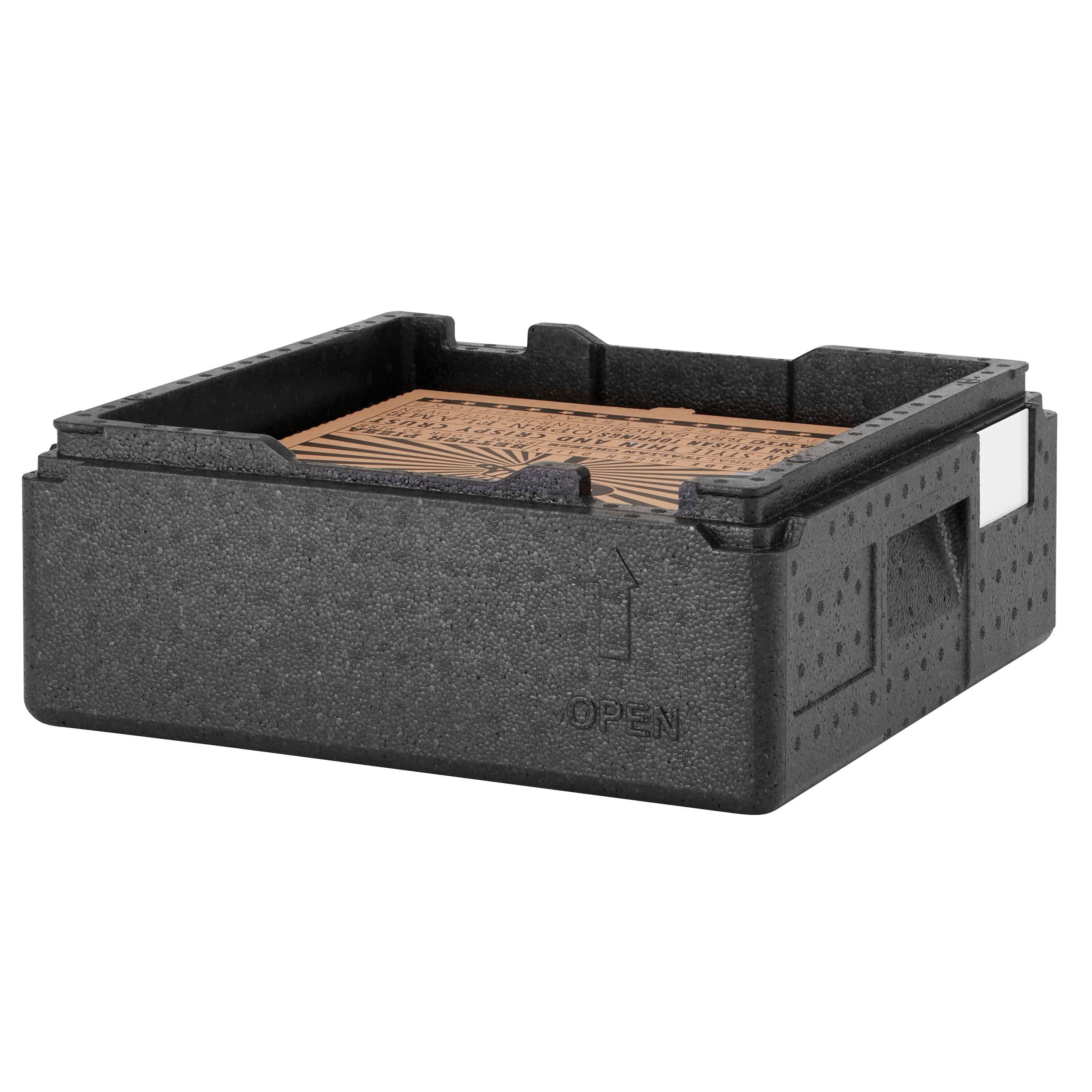 CAMBRO | CAM GOBOX® - Toploader Pizza Box - cu cureaua de transport - pentru 2 pizza - negru — 6