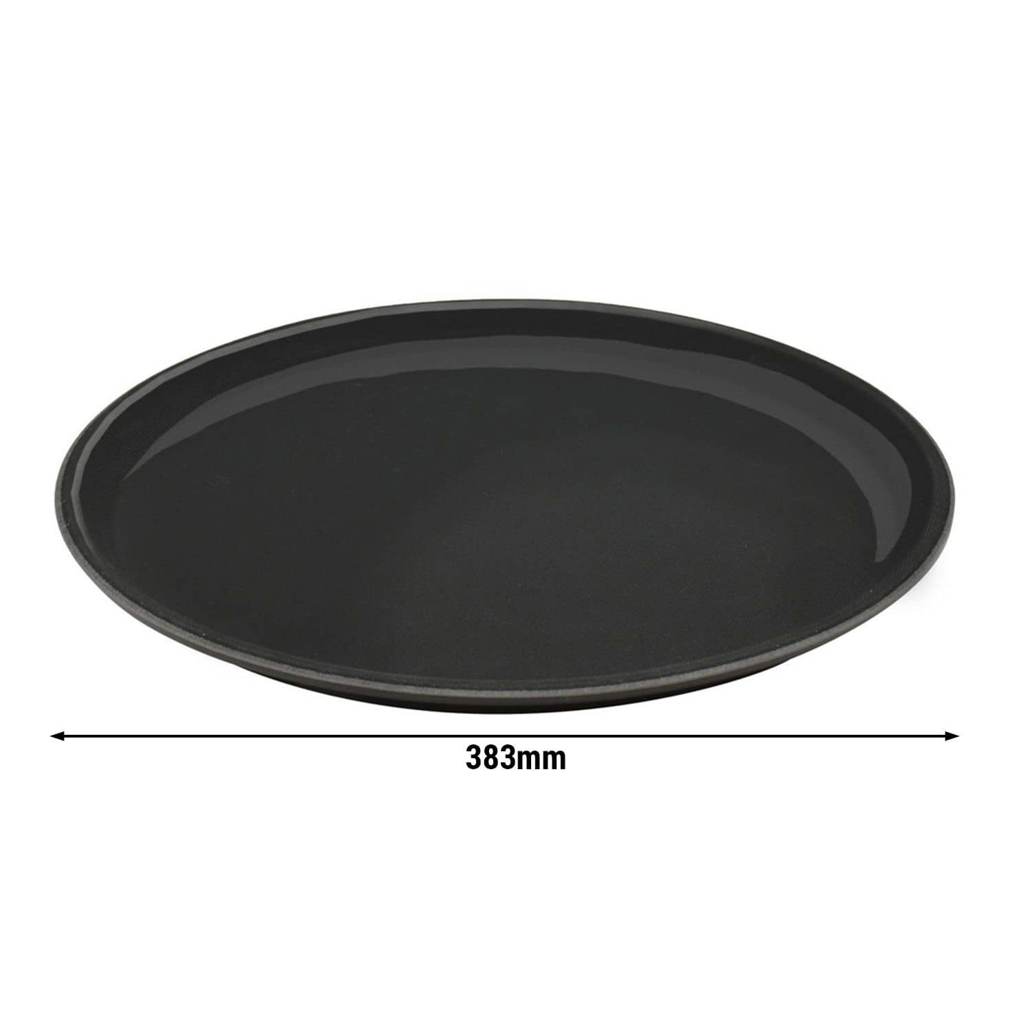 Tavă servire - policarbonat - 390x390 mm - Înălțime: 20 mm - Negru — 3
