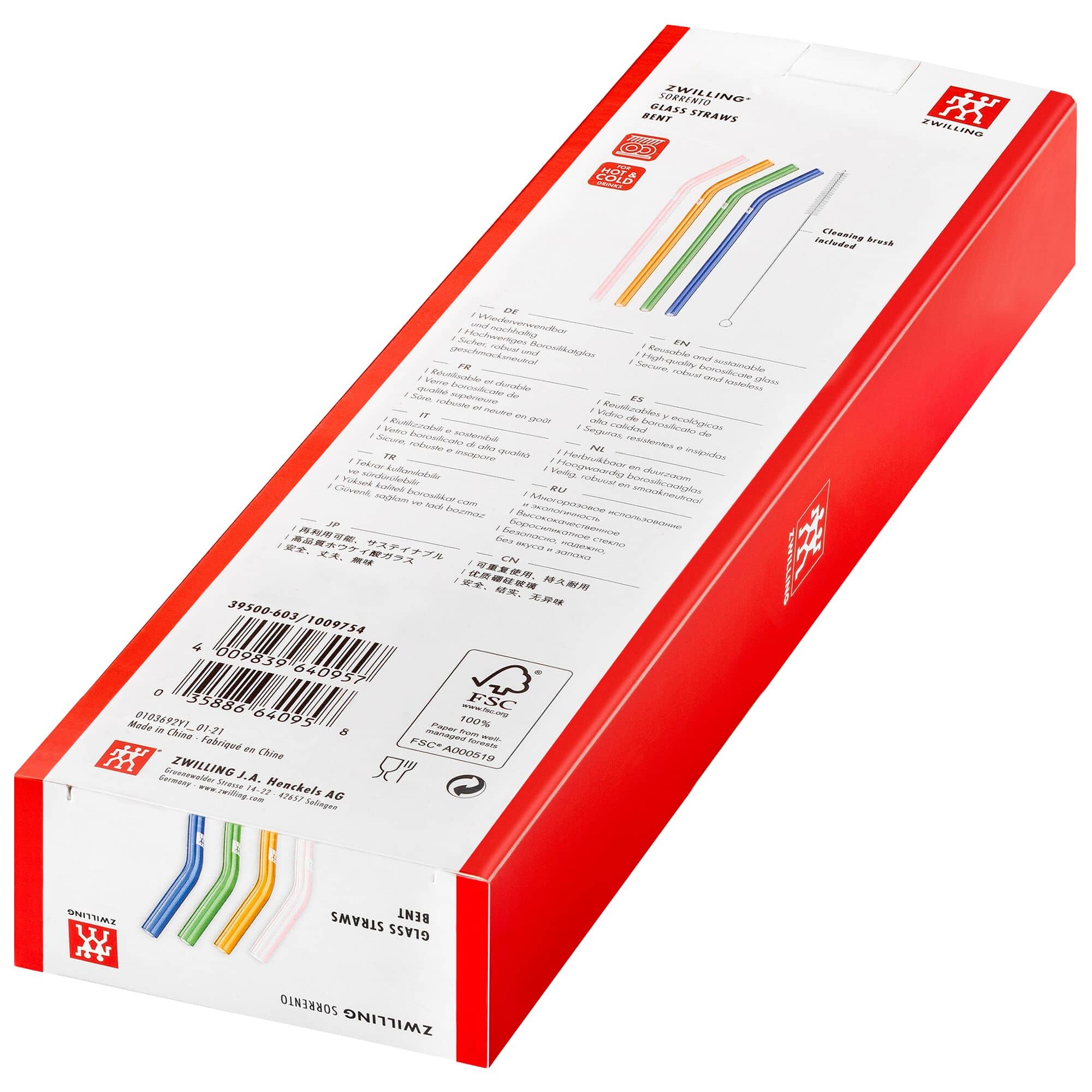 ZWILLING | SORRENTO - Paie din sticlă - curbate - colorate — 7