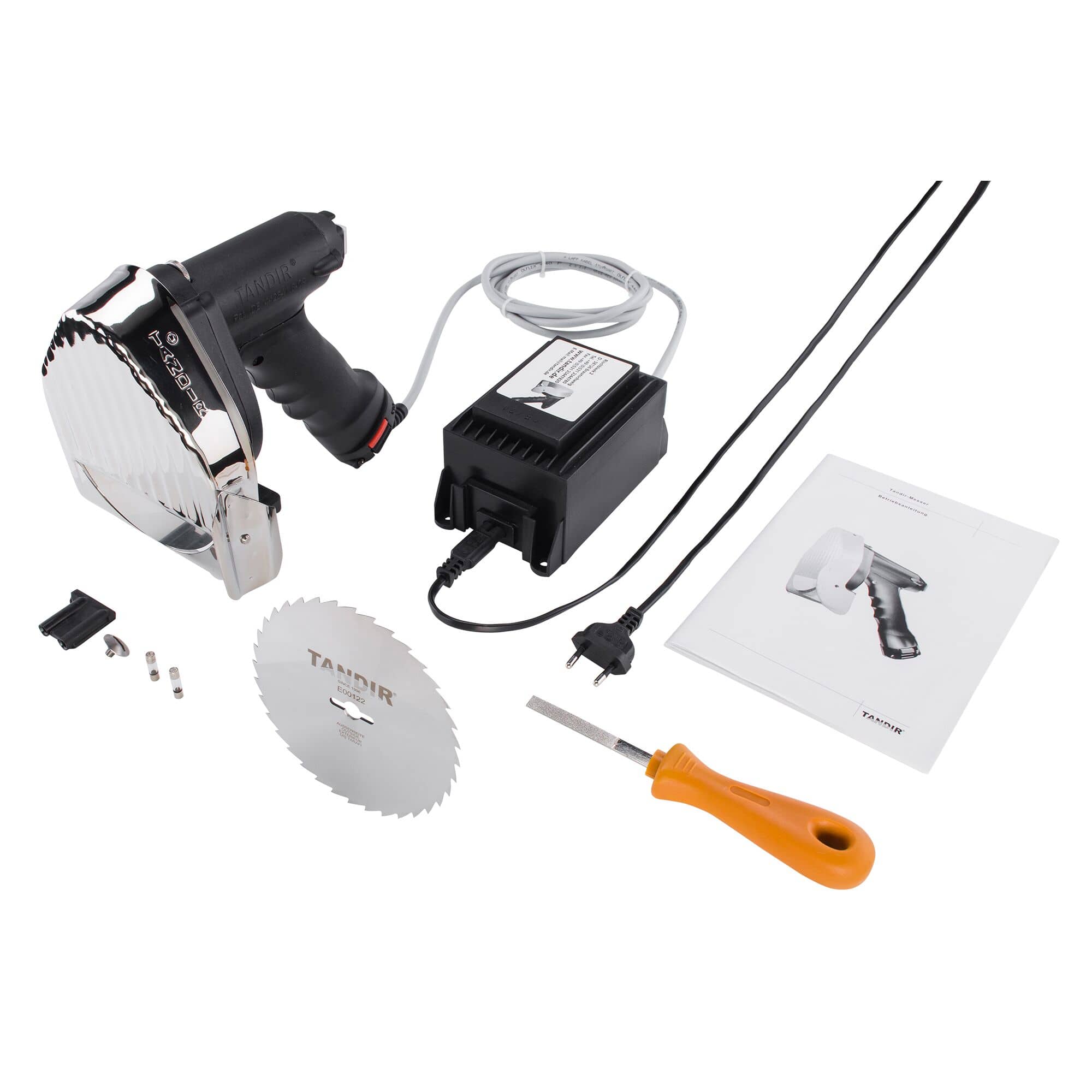 TANDIR® | Cuțit electric pentru shaorma II 120 - cu cablu și alimentare de masă — 3