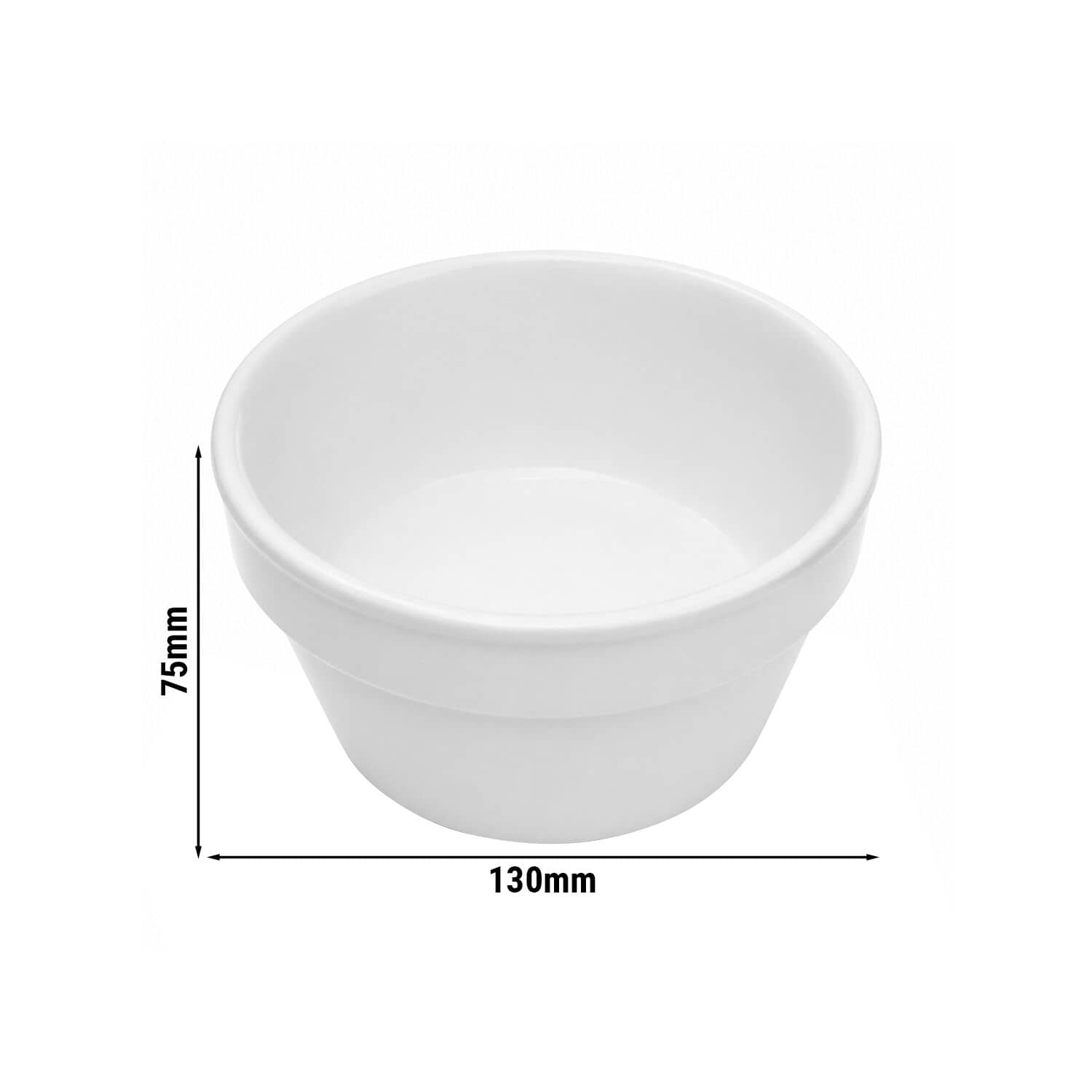 (18 bucăți) THERMO FUTURE BOX | Tavă pentru farfurii din porțelan - Rotundă - 500ml - Alb — 3