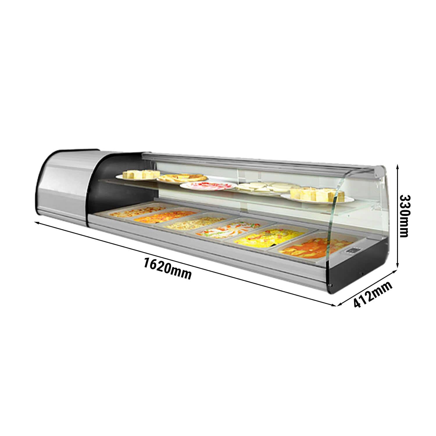 Vitrină frigorifică pentru tapas PREMIUM PLUS - 6x GN 1/3 — 3