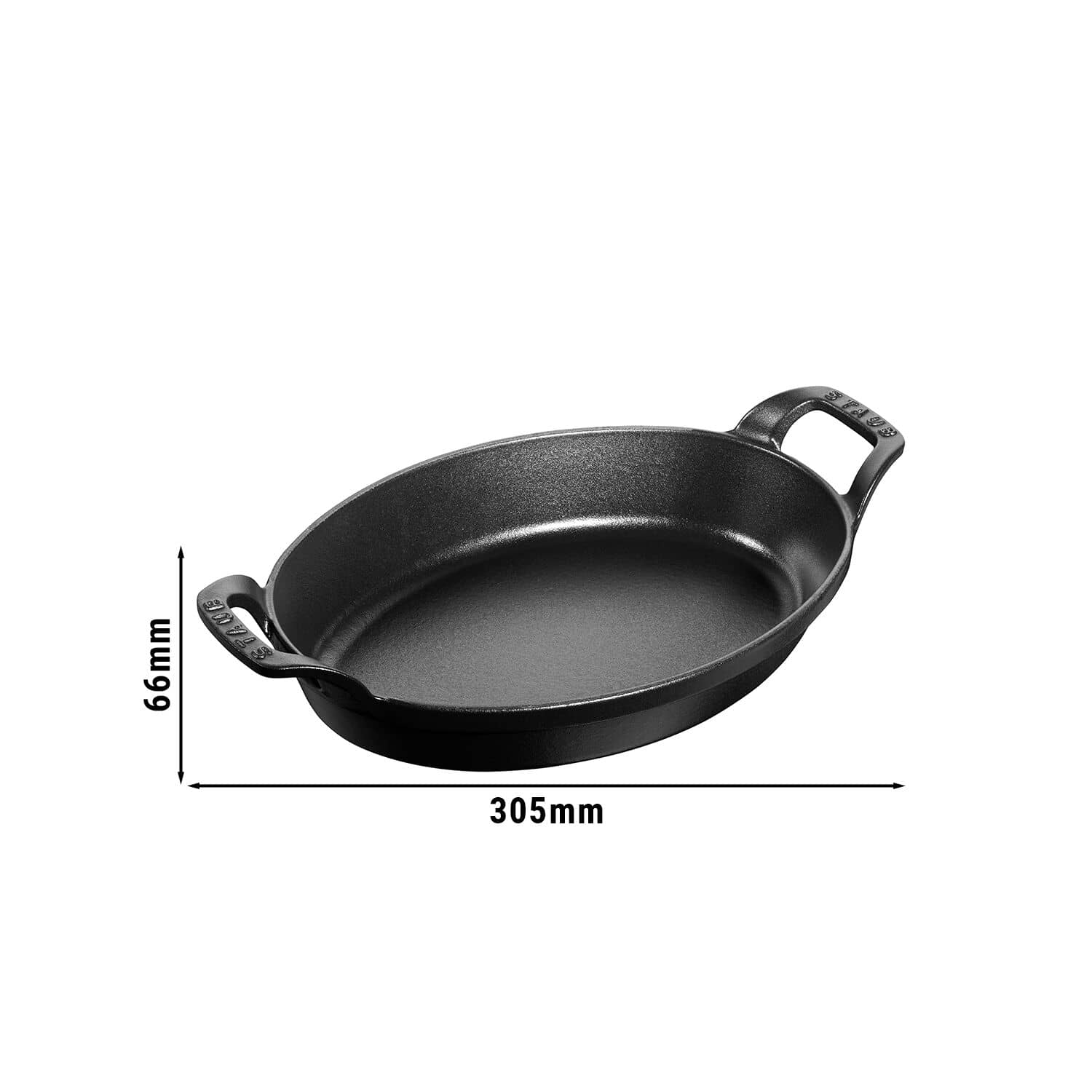 STAUB | SPECIALITATI - Tava ovala - 240mm - fonta - neagra — 3
