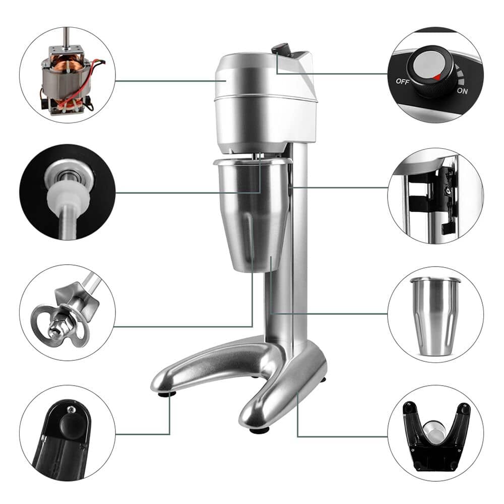 Mixer frappe ECO - cu 1 pahar - 1 litru - 300 W - Reglare continuă — 12