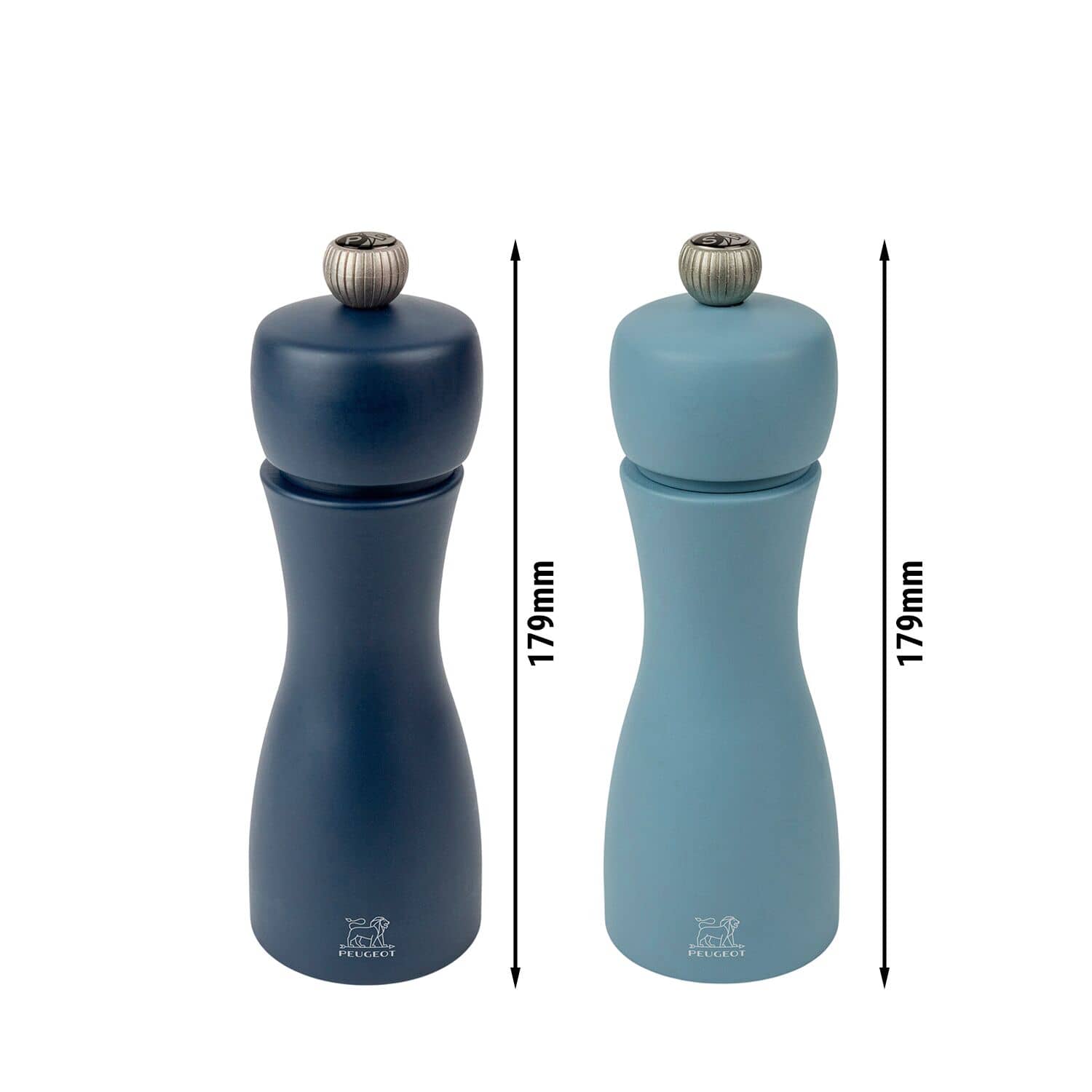 (6 bucăți) PEUGEOT | TAHITI LUFT - Râșniță pentru sare și piper - Lemn - Albastru - Înălțime: 150 mm — 3