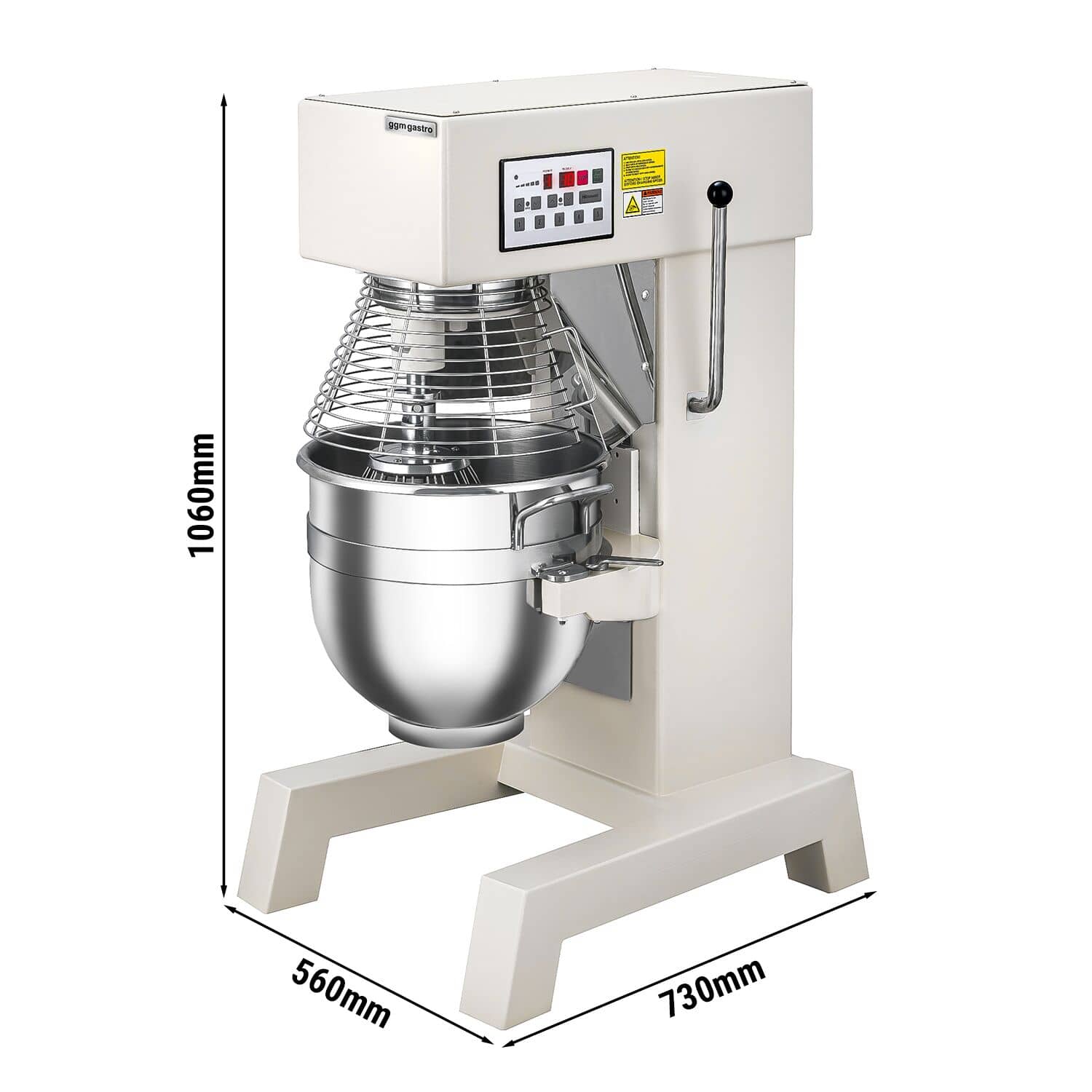 Mixer planetar profesional - 30 litri - 1,5 kW - include 3 accesorii de amestecare — 3