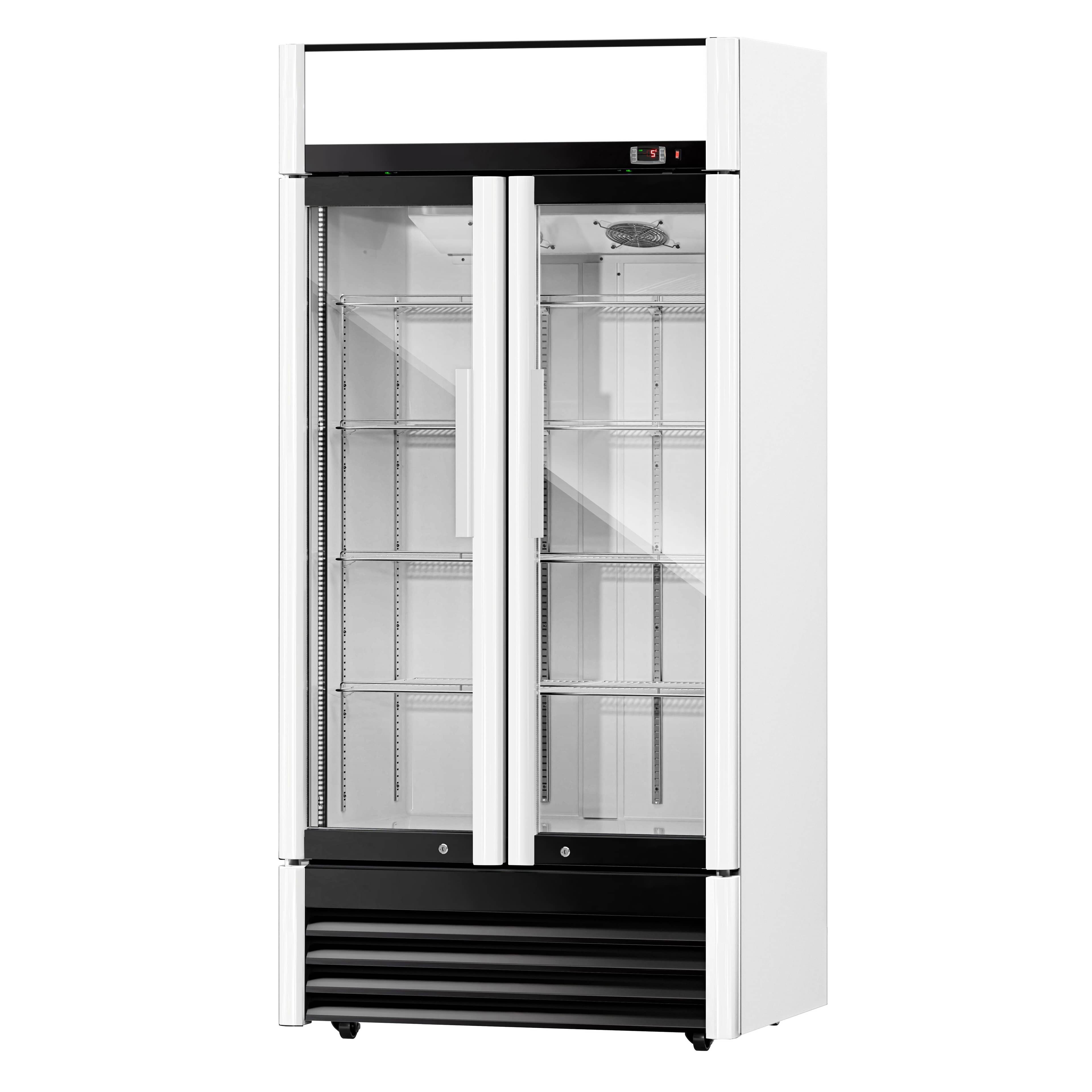 Vitrină frigorifică pentru băuturi - 630 litri - 2 uși din sticlă batante - control digital - temperatură -2/+8 °C — 7