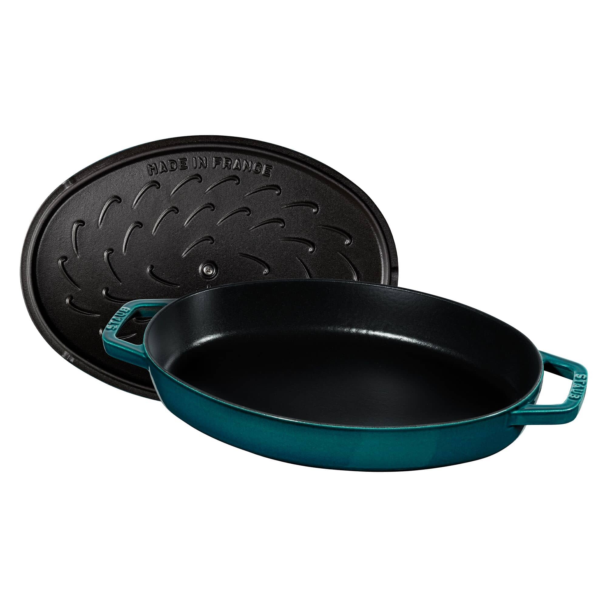 STAUB | SPECIALITIES - Tavă de cuptor cu capac - ovală - 330mm - fontă - La-Mer — 6