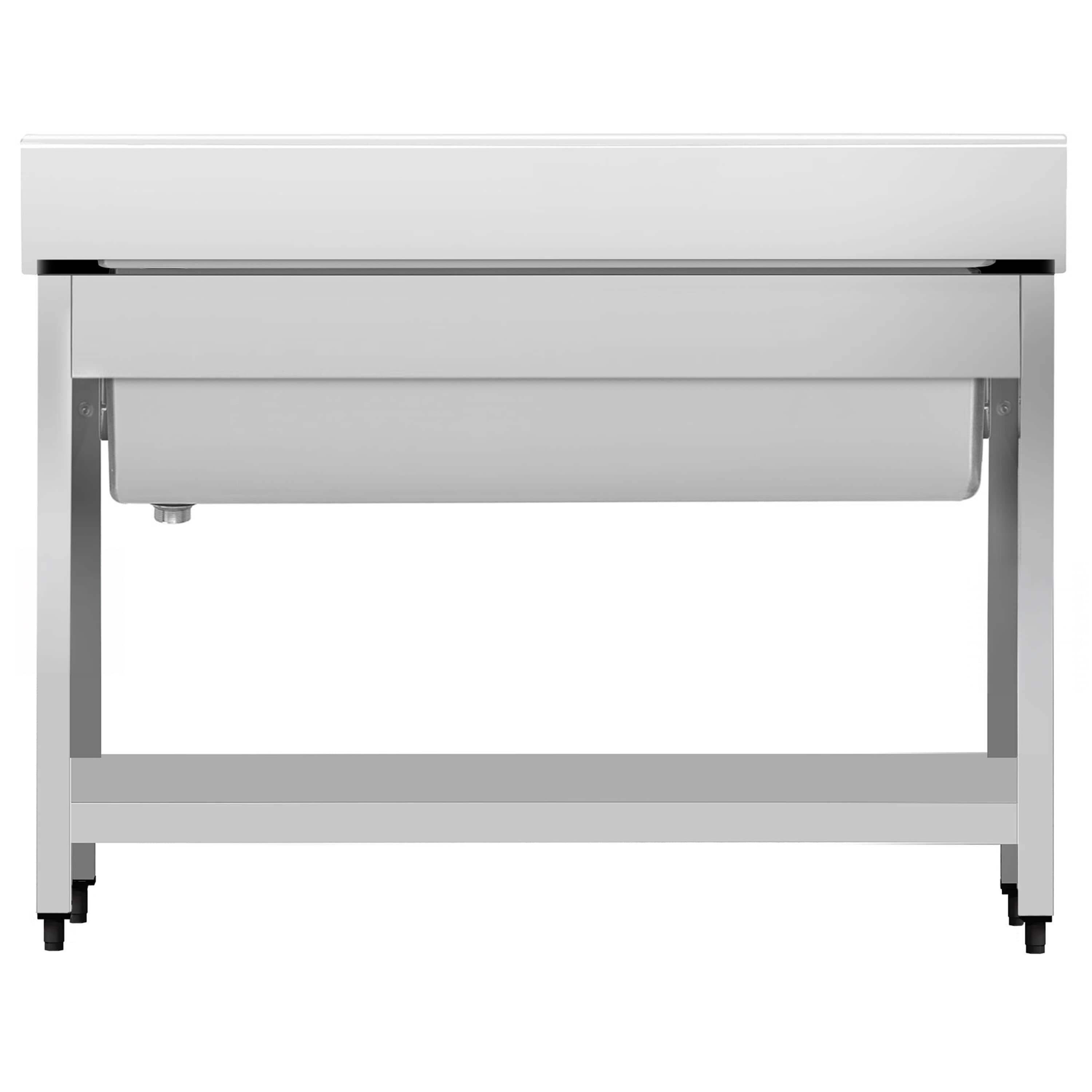 Chiuvetă pentru spălat vase ECO – 1200 x 600 mm – cu fund și 1 cuvă — 6