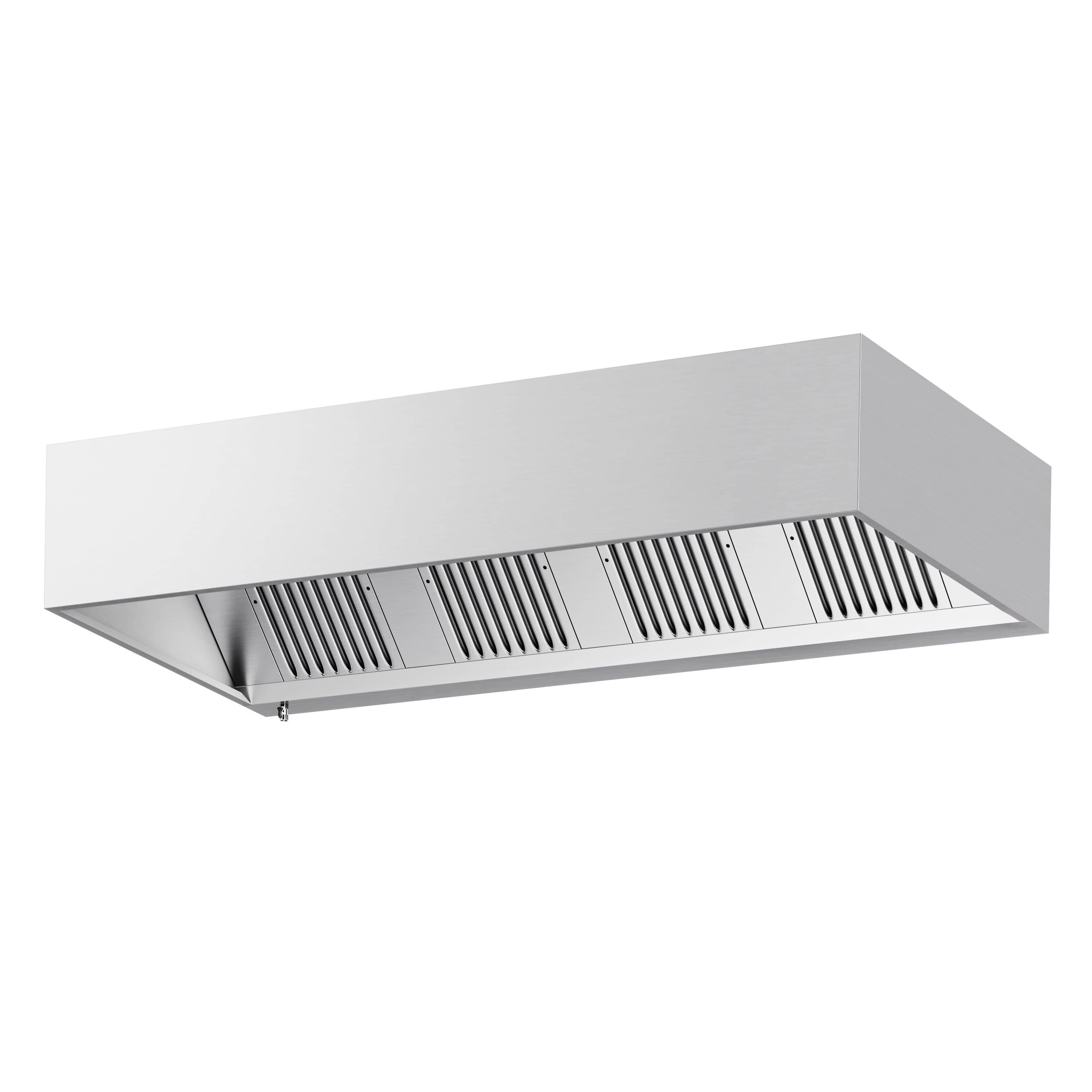 Hotă tip cutie - 2400 mm - cu filtre labirint & iluminare LED — 5