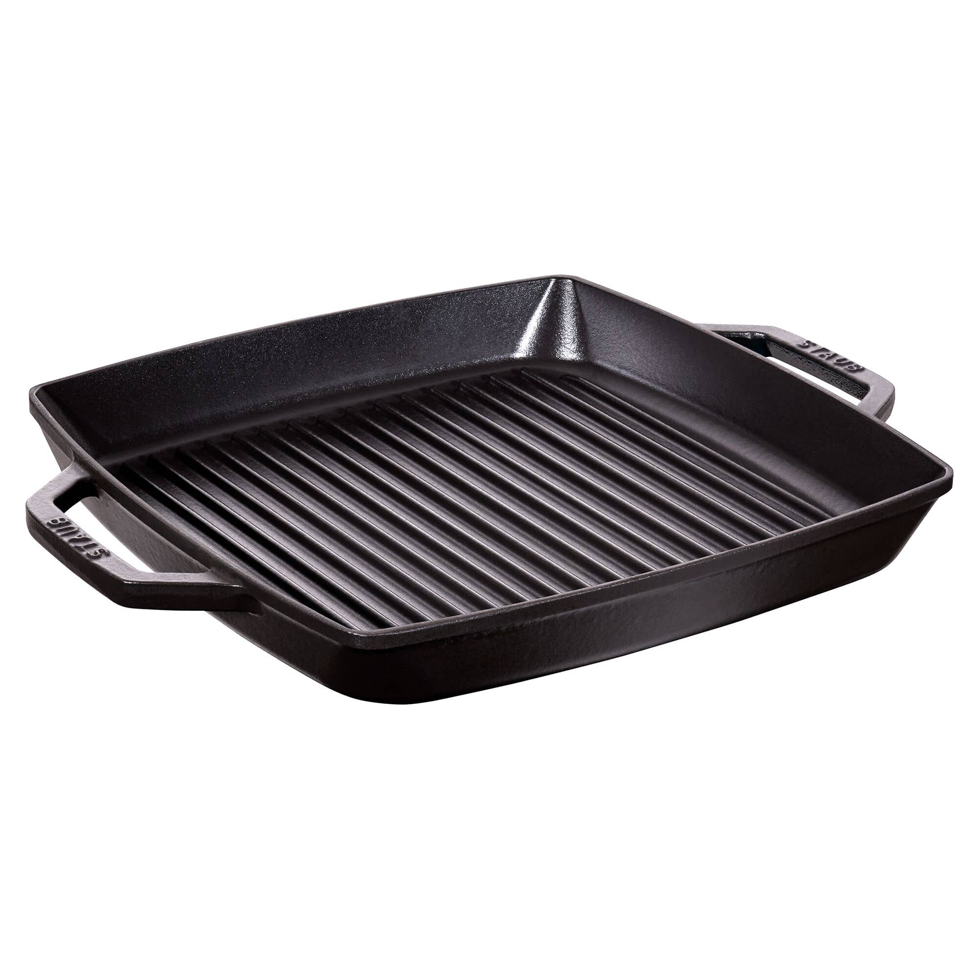 DUST | GRILL PANS - Tigaie grill - 330x330mm - fontă - negru — 2