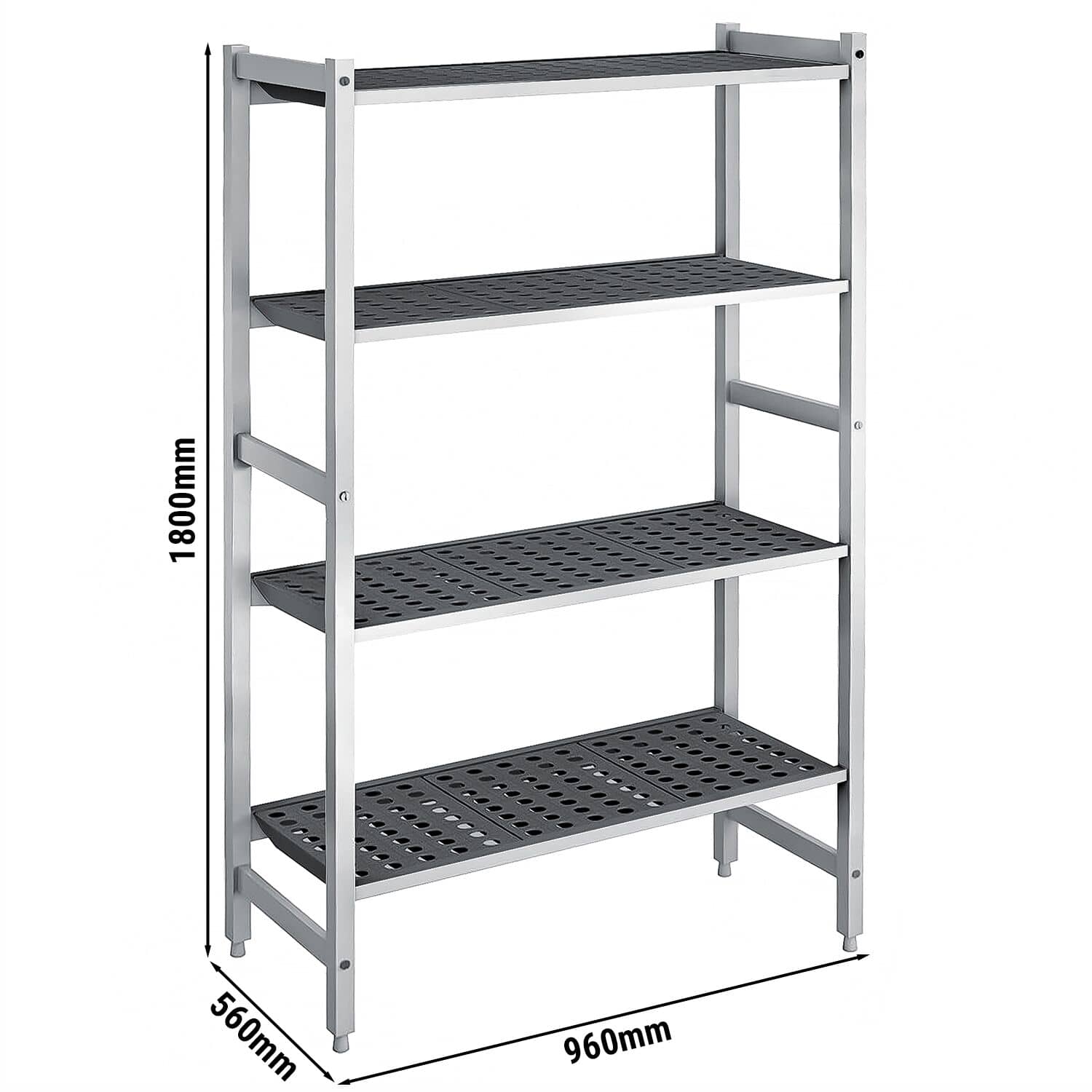 Raft de bază din aluminiu - 960 x 1800 mm - Capacitate de încărcare: 900 kg — 3