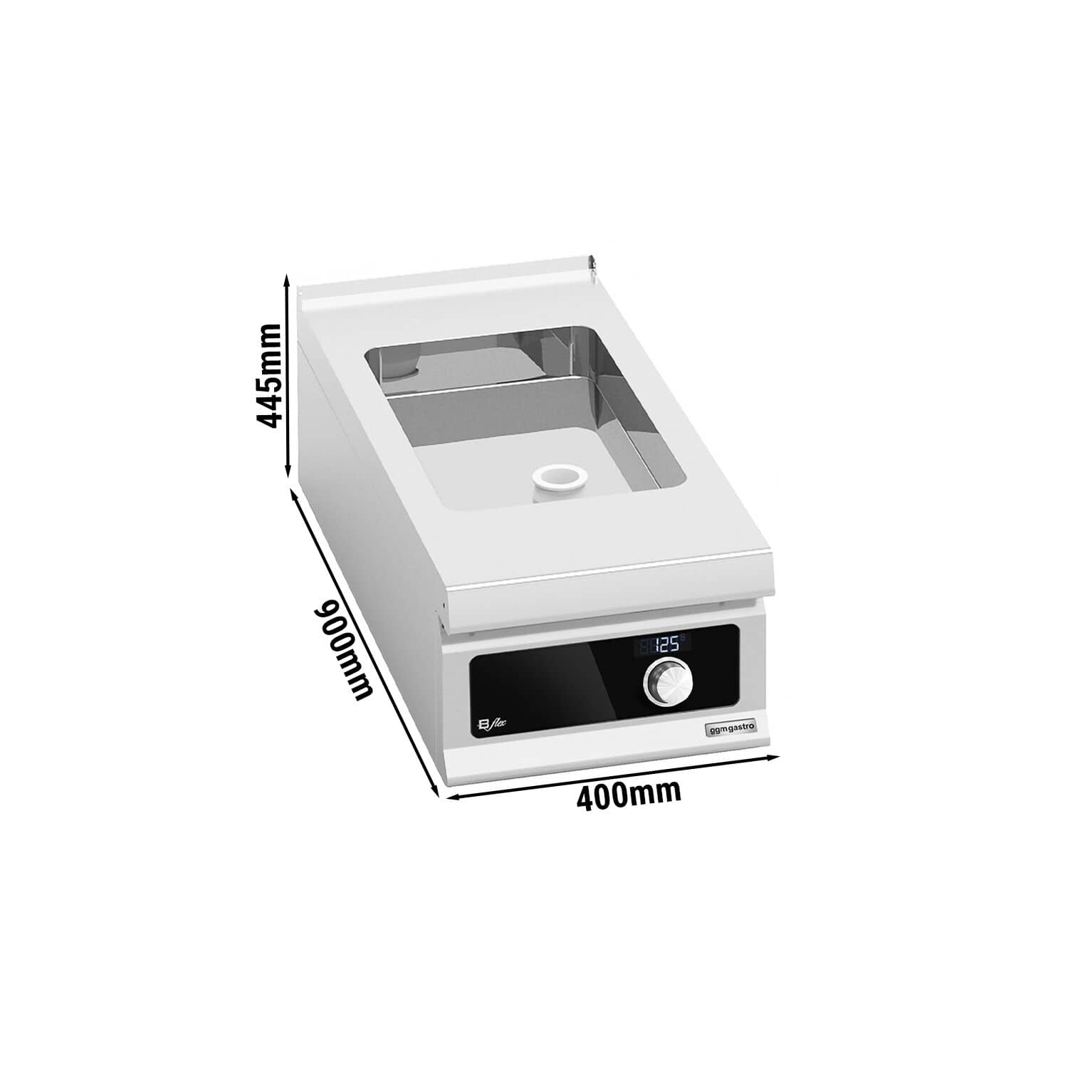 Tigaie multifuncțională electrică profesională - linia 900 - 400 mm - 11,5 litri - 4,8 kW - Bflex Digital — 3