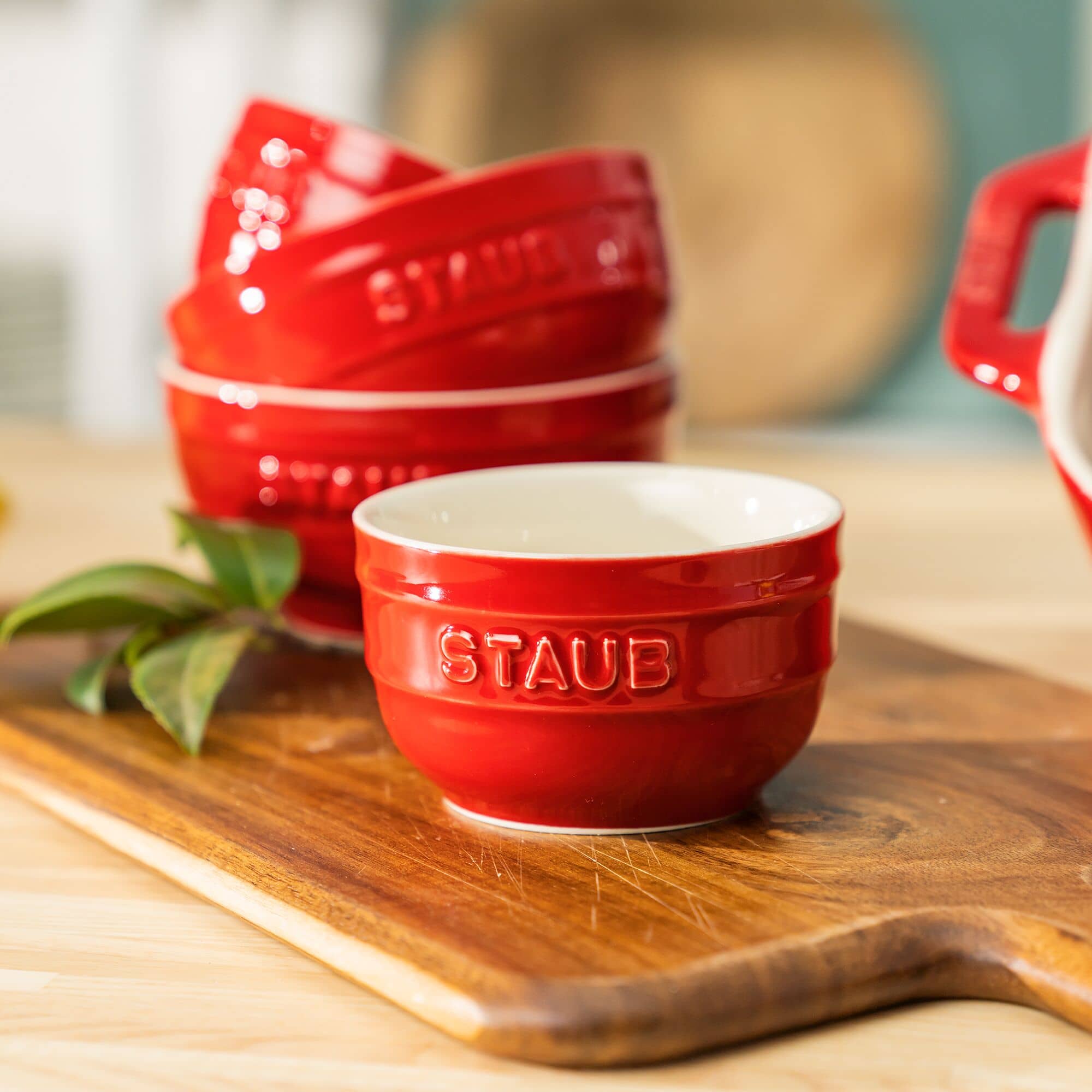 PRAF | CERAMIQUE - set matriță - 2 buc - ceramică - roșu cireș — 6