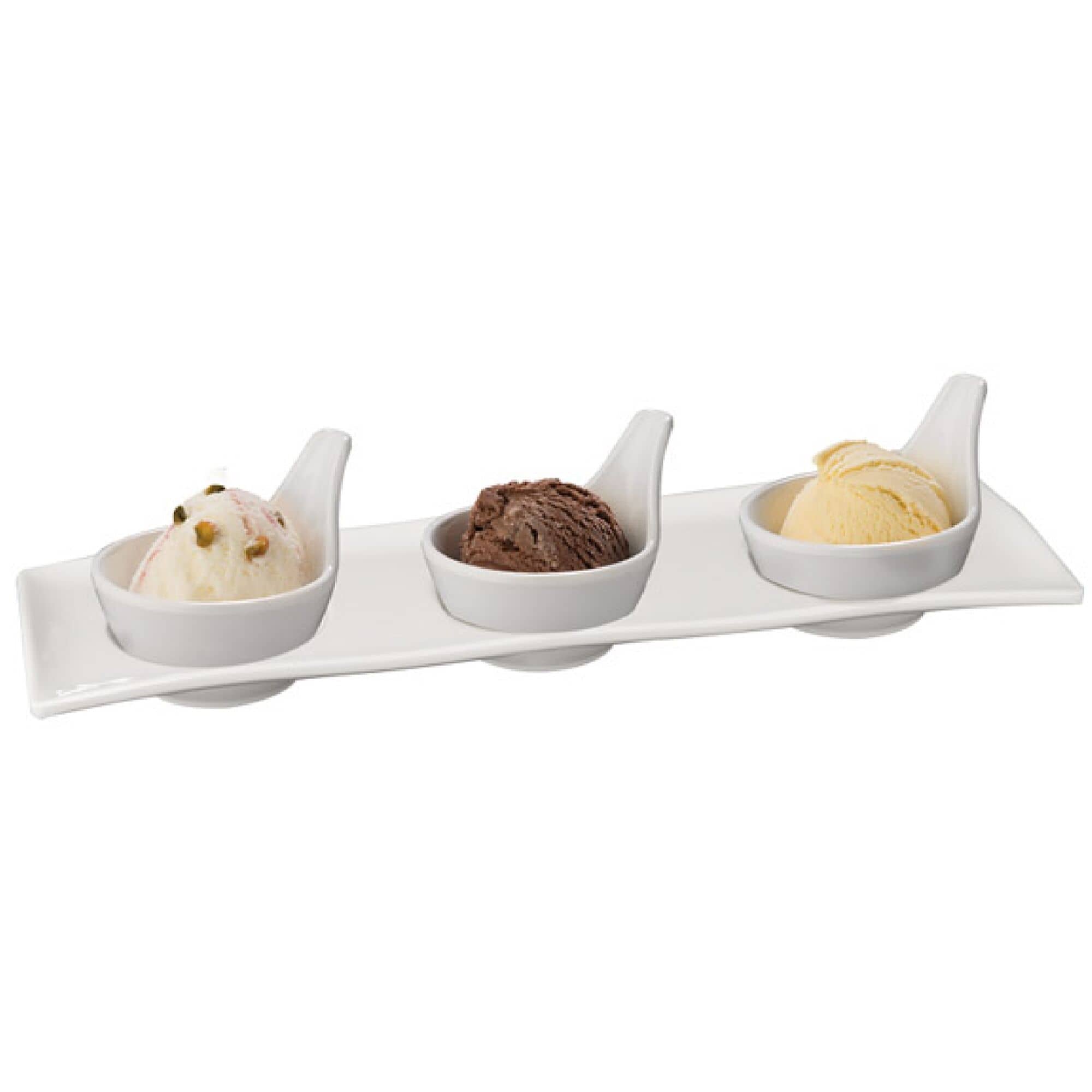 (20 bucăți) Boluri pentru sosuri - MINI GOURMET - Melamină - 50 ml - Ø 70 mm - Alb — 5