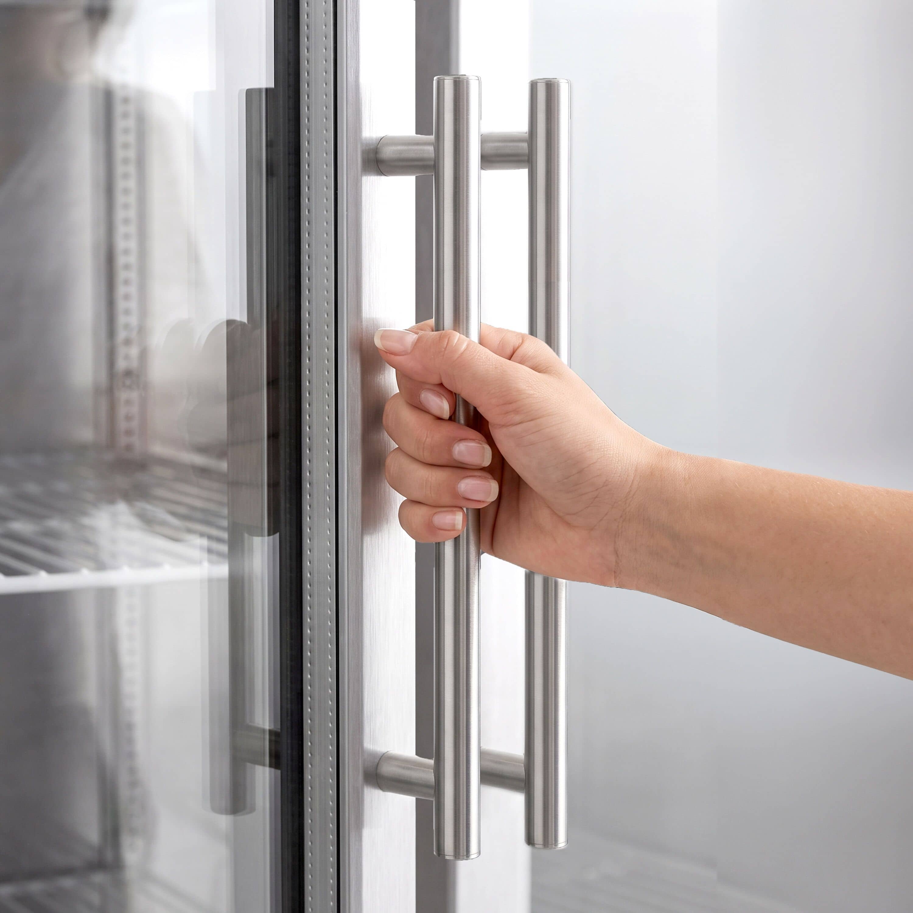 Dulap frigorific profesional din inox inoxidabil ECO - 1480 mm - 1200 l - -2/+8 °C - cu 2 uși din sticlă - din oțel inoxidabil; ECO — 6