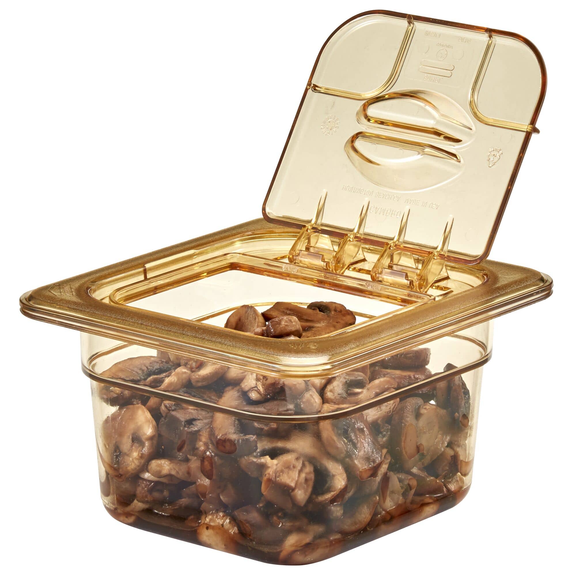 (6 bucăți) CAMBRO | H-PAN™ Recipiente GN rezistente la căldură 1/6 - Ambra - Adâncime 100 mm — 7
