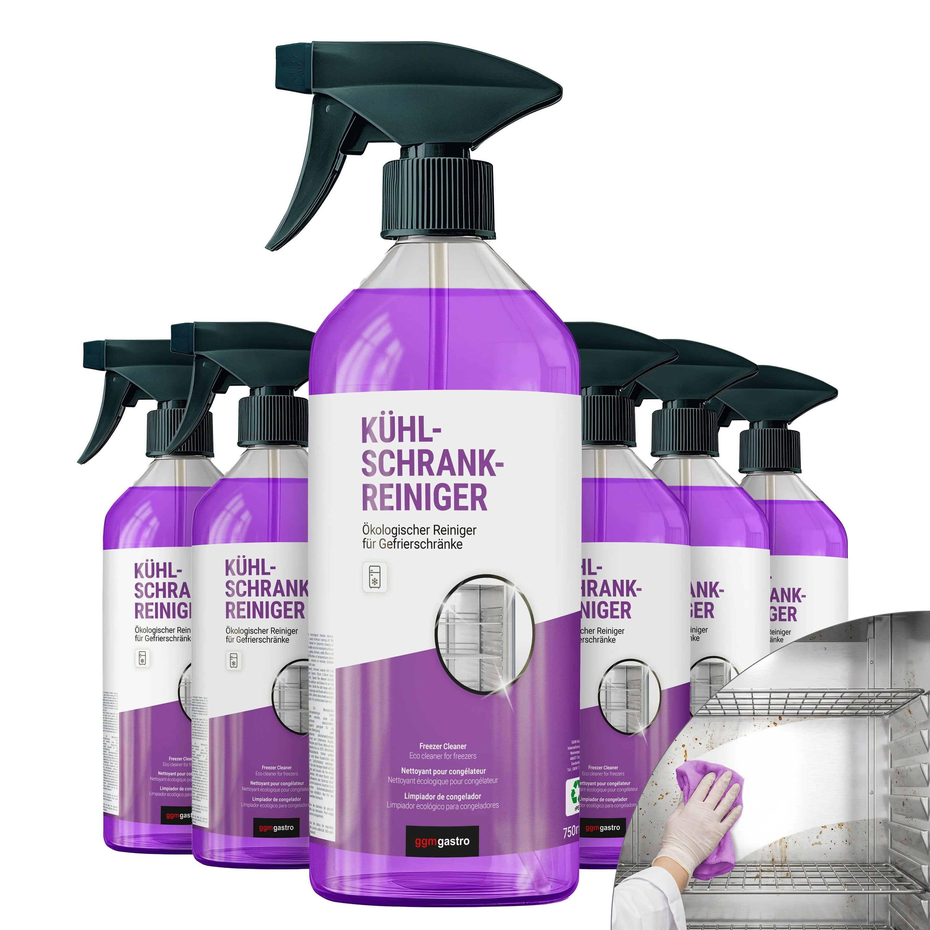(6 bucăți) Produs de curățare pentru congelator și frigider, 750 ml fiecare – ecologic — 2