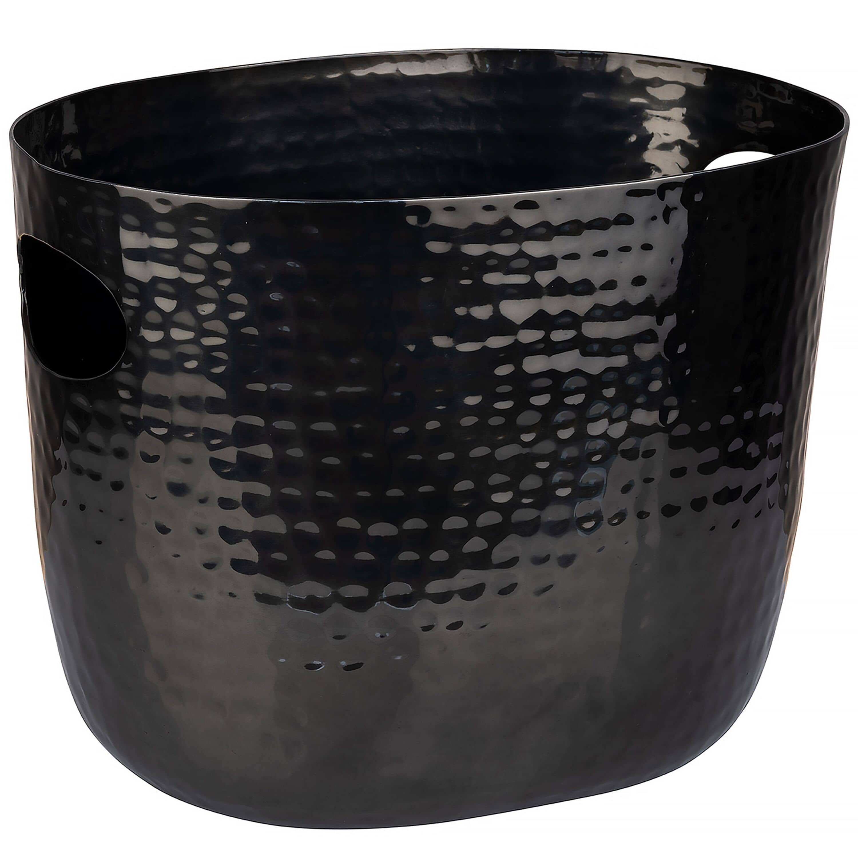 Frapieră - aluminiu - 3,9 litri - negru - cu mânere laterale, suprafață ciocănită — 5