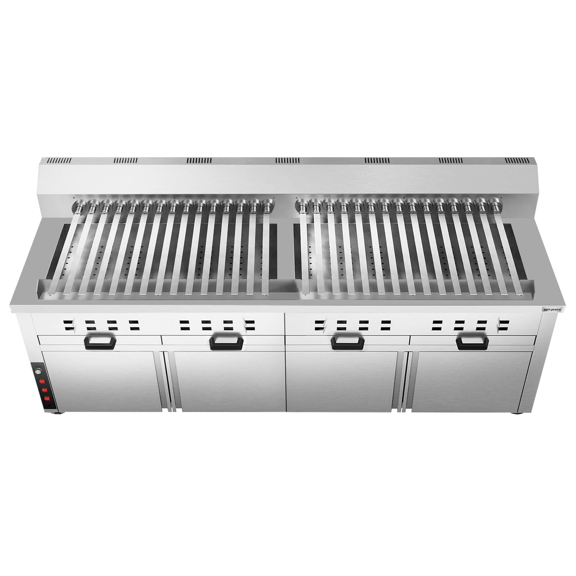 Grătar cu cărbuni – pentru Adana și Shish Kebab – pentru 30 de frigărui cu rotație automată — 6