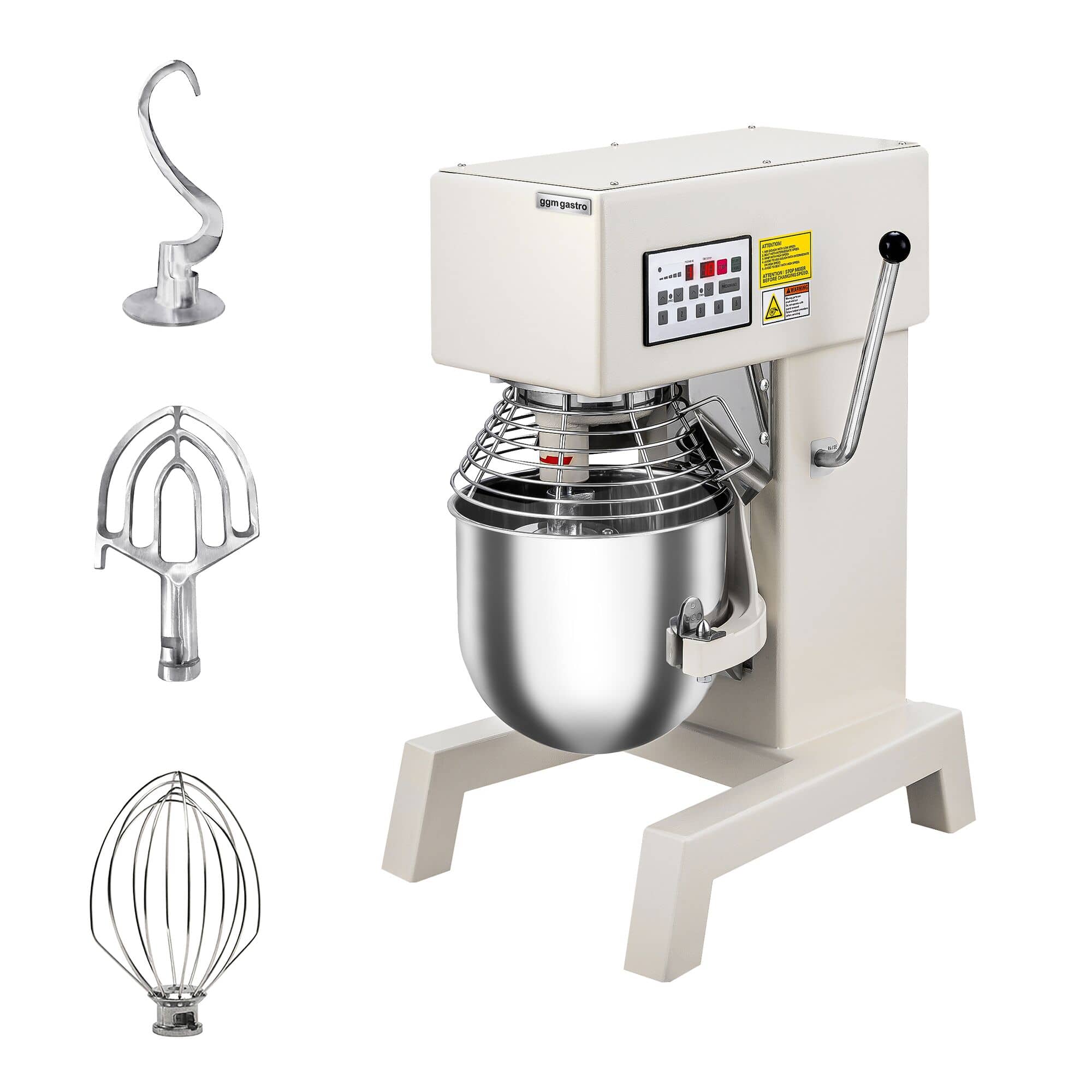 Mixer planetar profesional - 10 litri - 750 W - include 3 accesorii de amestecare — 2