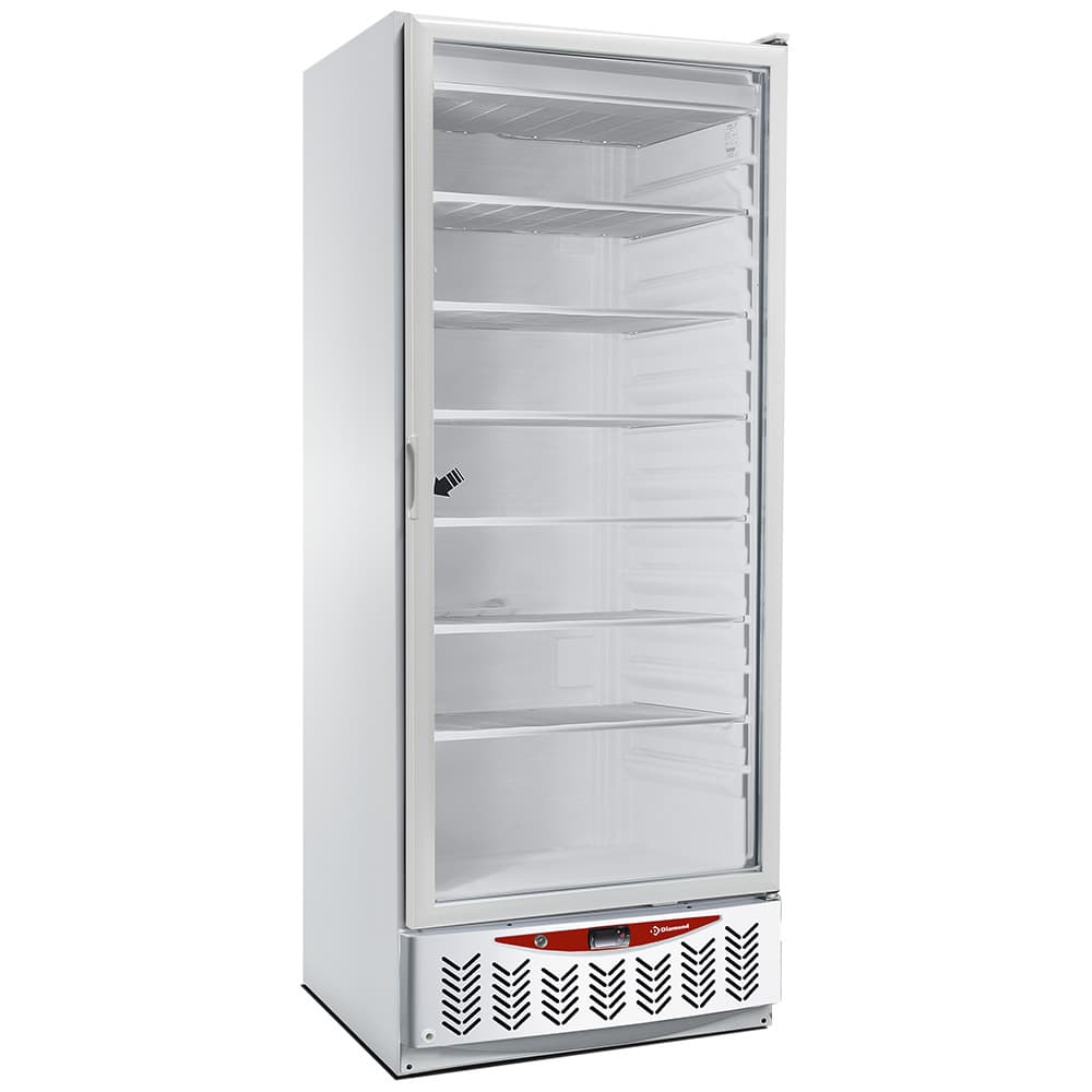 Static freezer, glass door, 525 liters, GN2/1+600x400, white – A doua alegere (1)