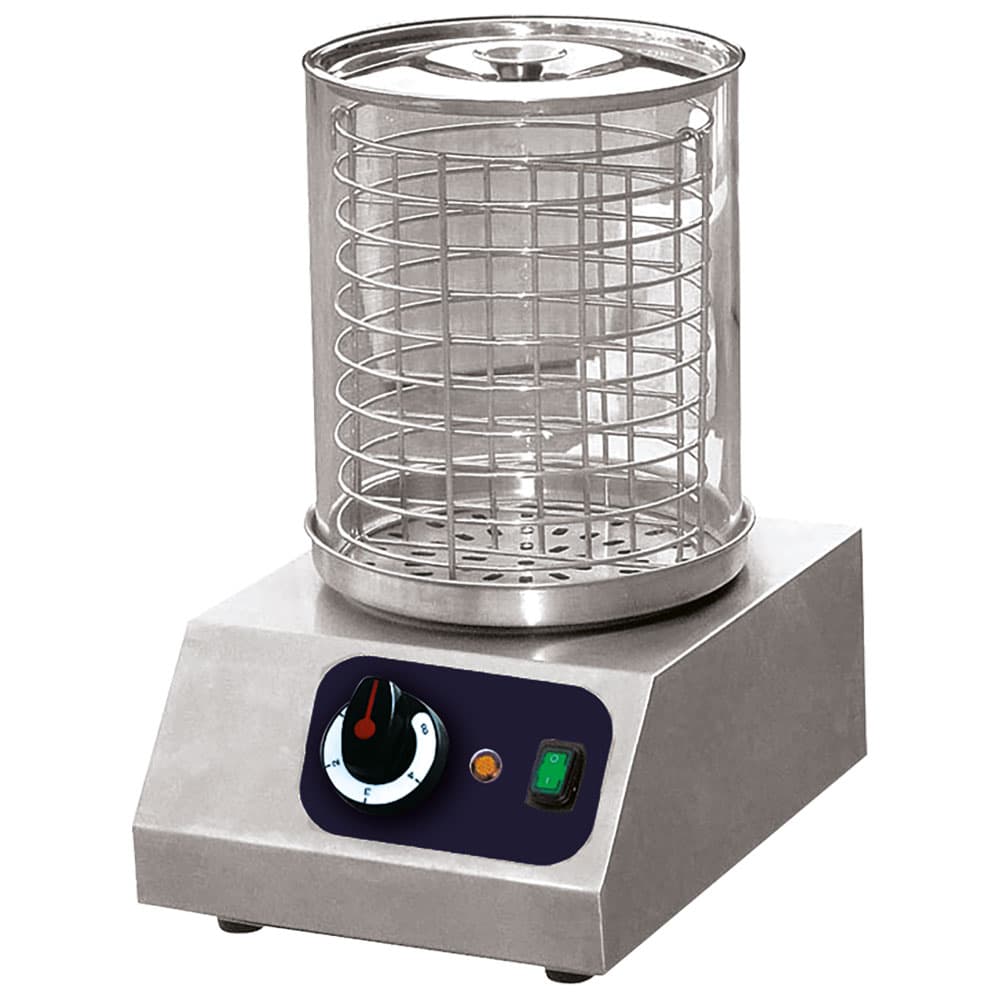 hot dog heater with pyrex glass container, capacity 40 hot dogs