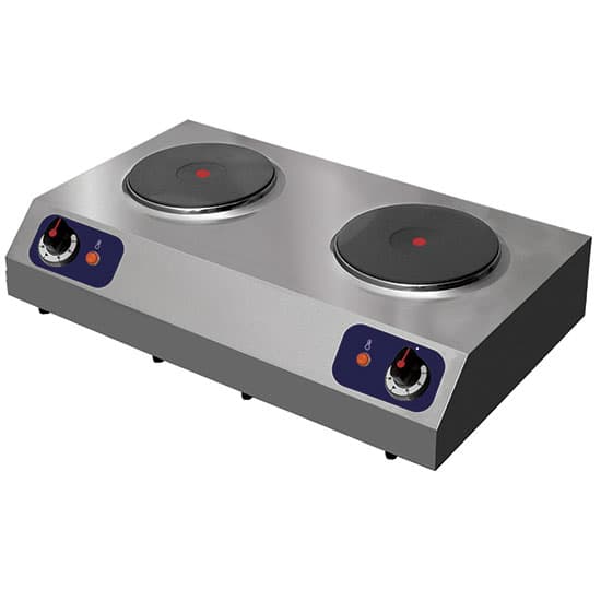 electric hob, tabletop, 2 plates