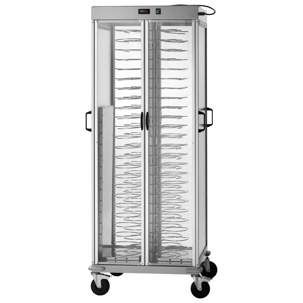Plates transport trolley heated, +60°C, 88x ø 180÷230 mm